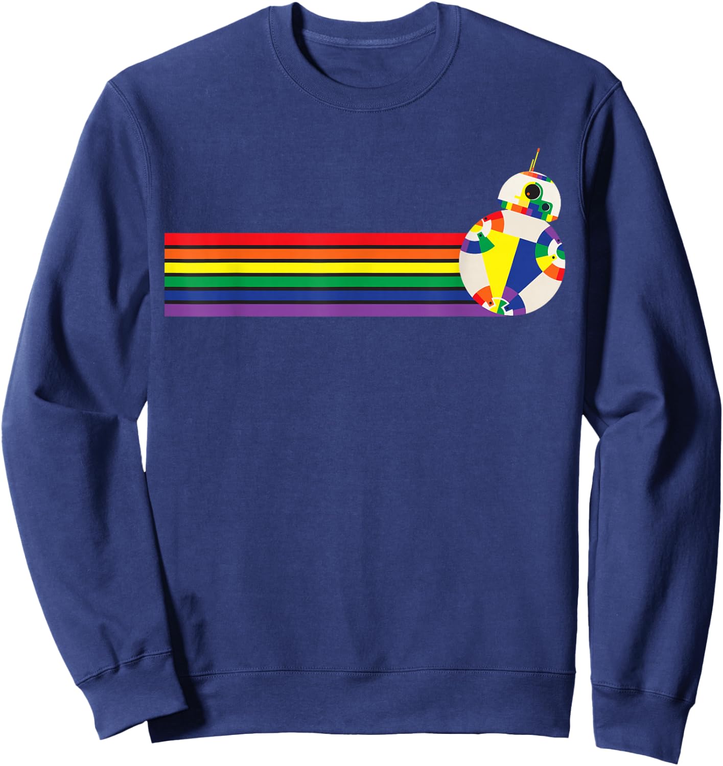 Star Wars BB-8 Rainbow Sweatshirt - Sweatshirt | Navy