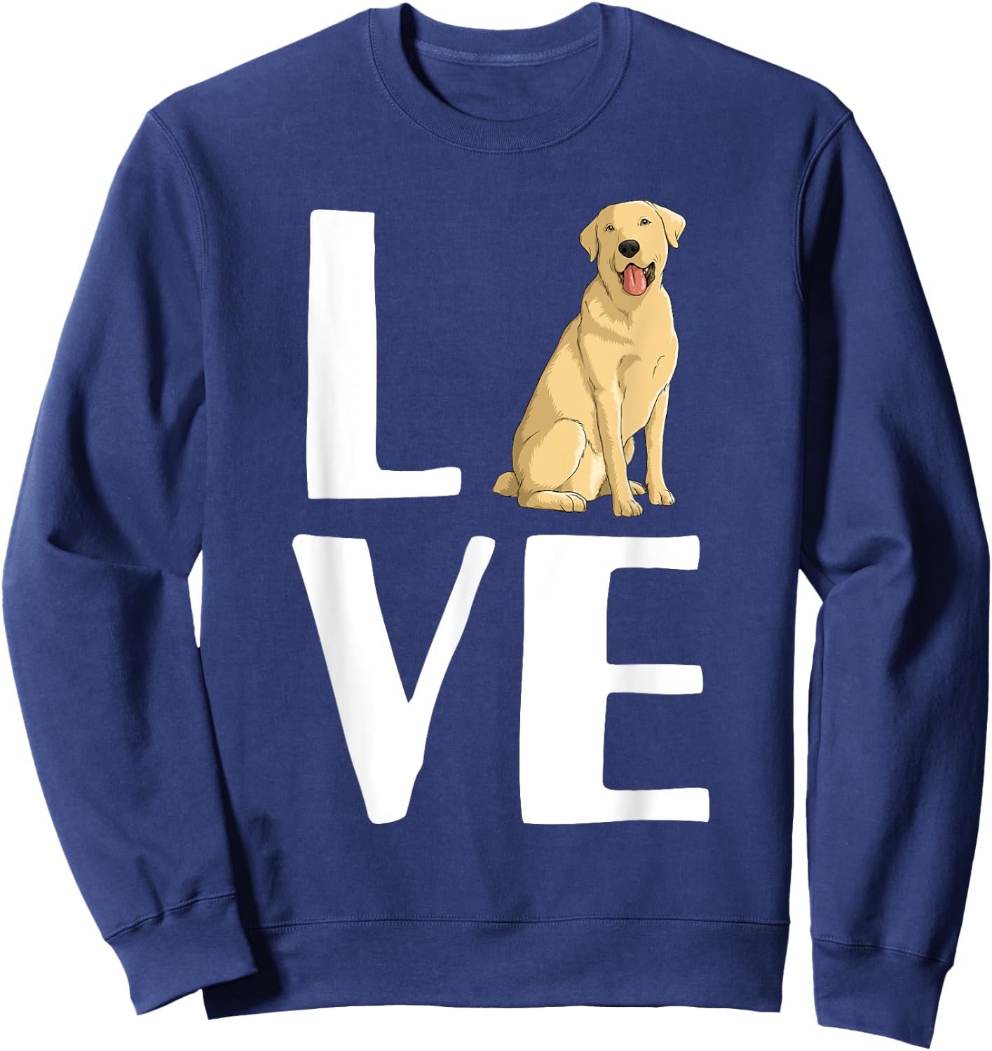 Cool Labrador Women Yellow Lab Dog Lab Retriever Sweatshirt - Sweatshirt | Navy