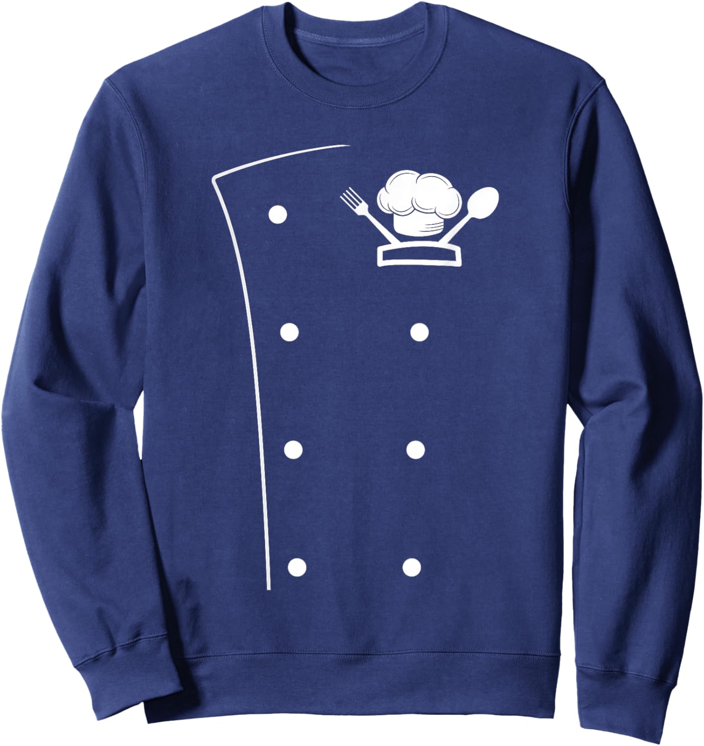 Chef Coat Cooking Culinary Chef Cooking Coat Restaurant Cook Sweatshirt - Sweatshirt | Navy