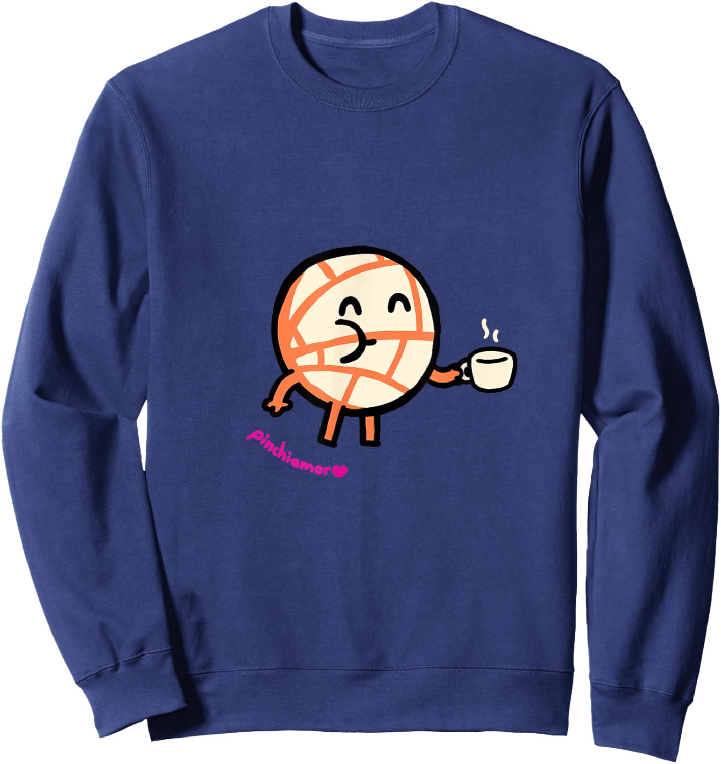 Couple desing Coffe and Pan, Love. Sweatshirt - Sweatshirt | Navy