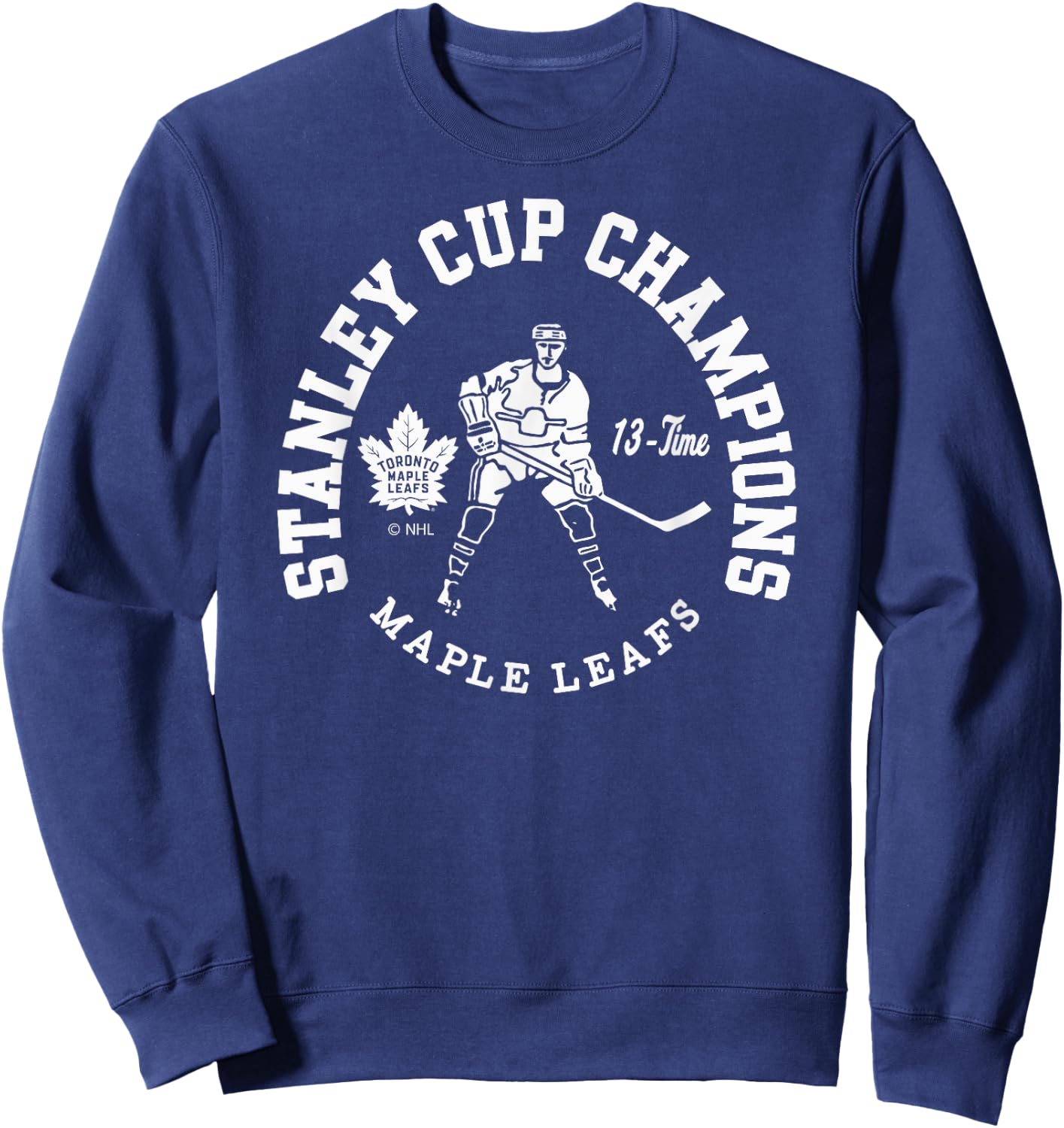 Toronto Maple Leafs Stanley Cup Champions 13-Time Blue Sweatshirt - Sweatshirt | Navy