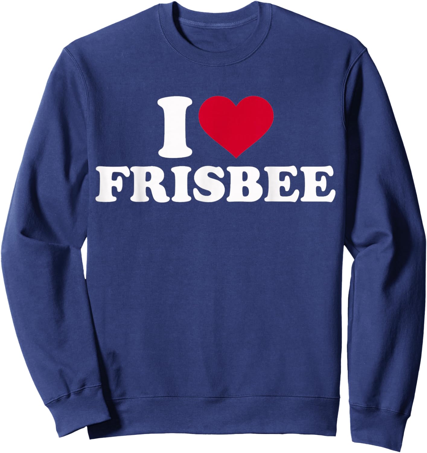 I love frisbee Sweatshirt - Sweatshirt | Navy