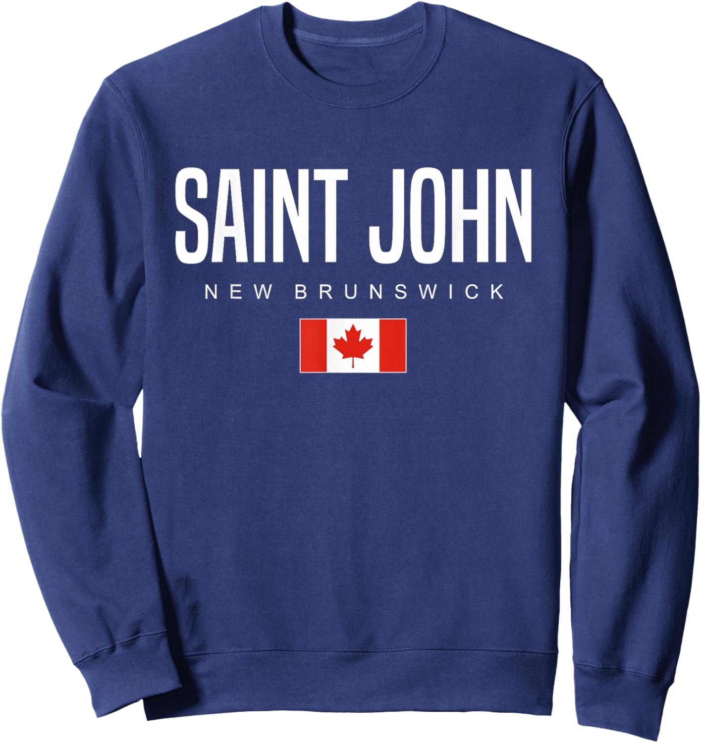 Saint John New Brunswick Canada Sweatshirt - Sweatshirt | Navy