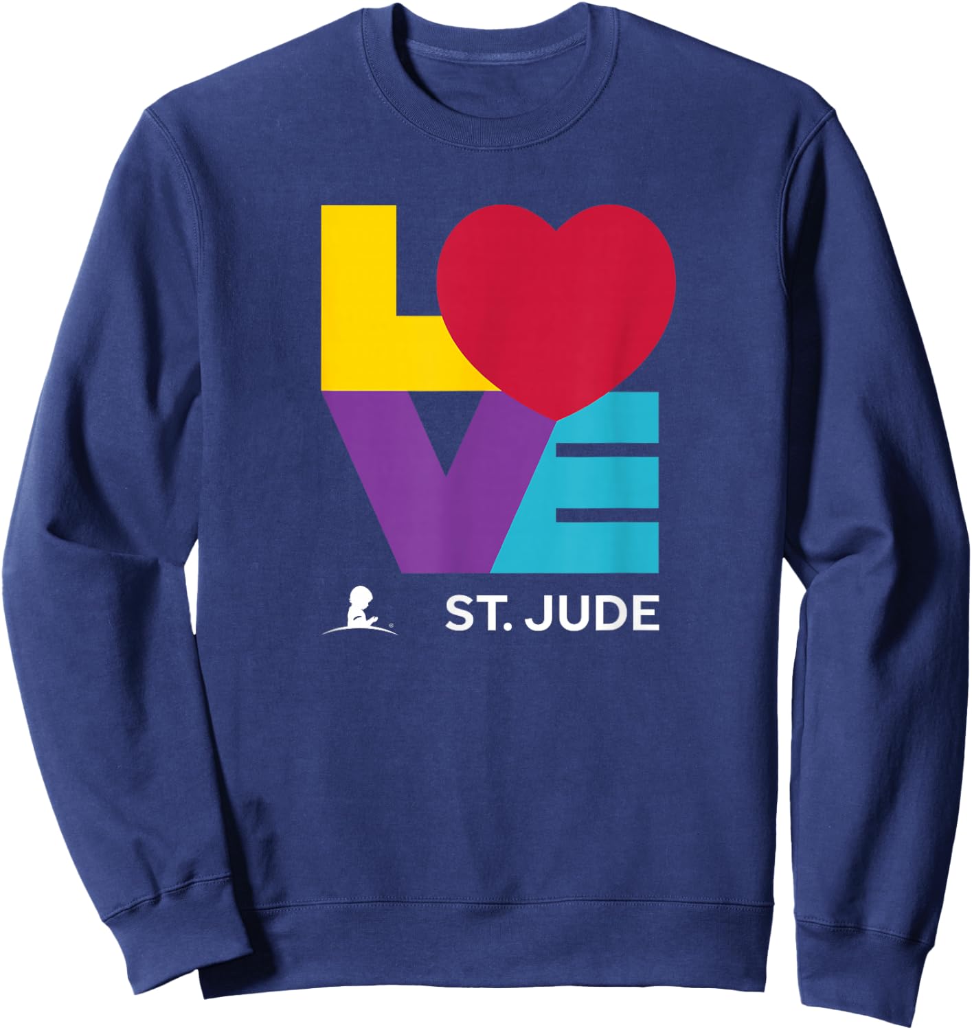 St. Jude Children's Research Hospital LOVE Sweatshirt - Sweatshirt | Navy
