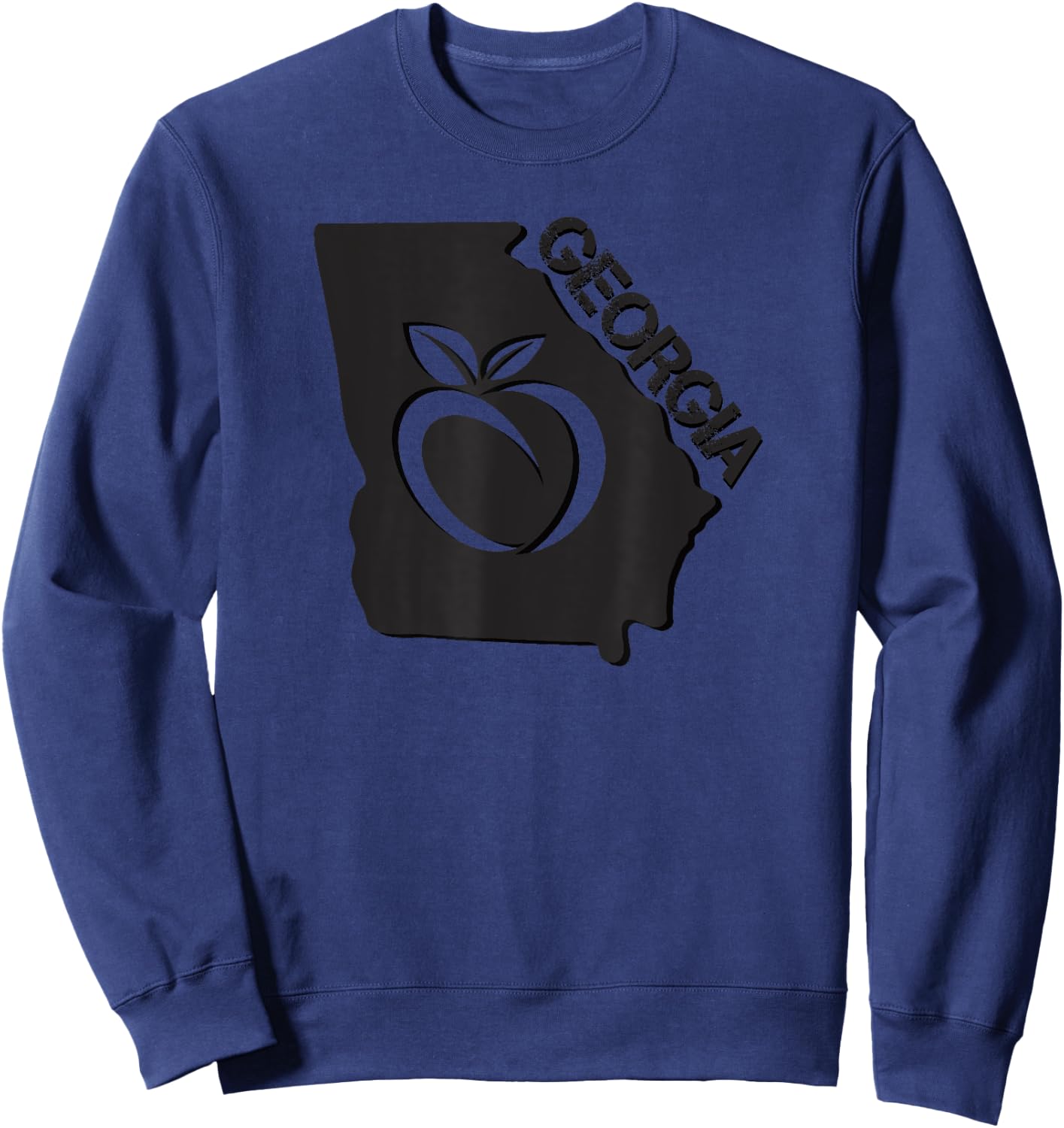 Georgia Ga Fan The Peach State Sweatshirt - Sweatshirt | Navy