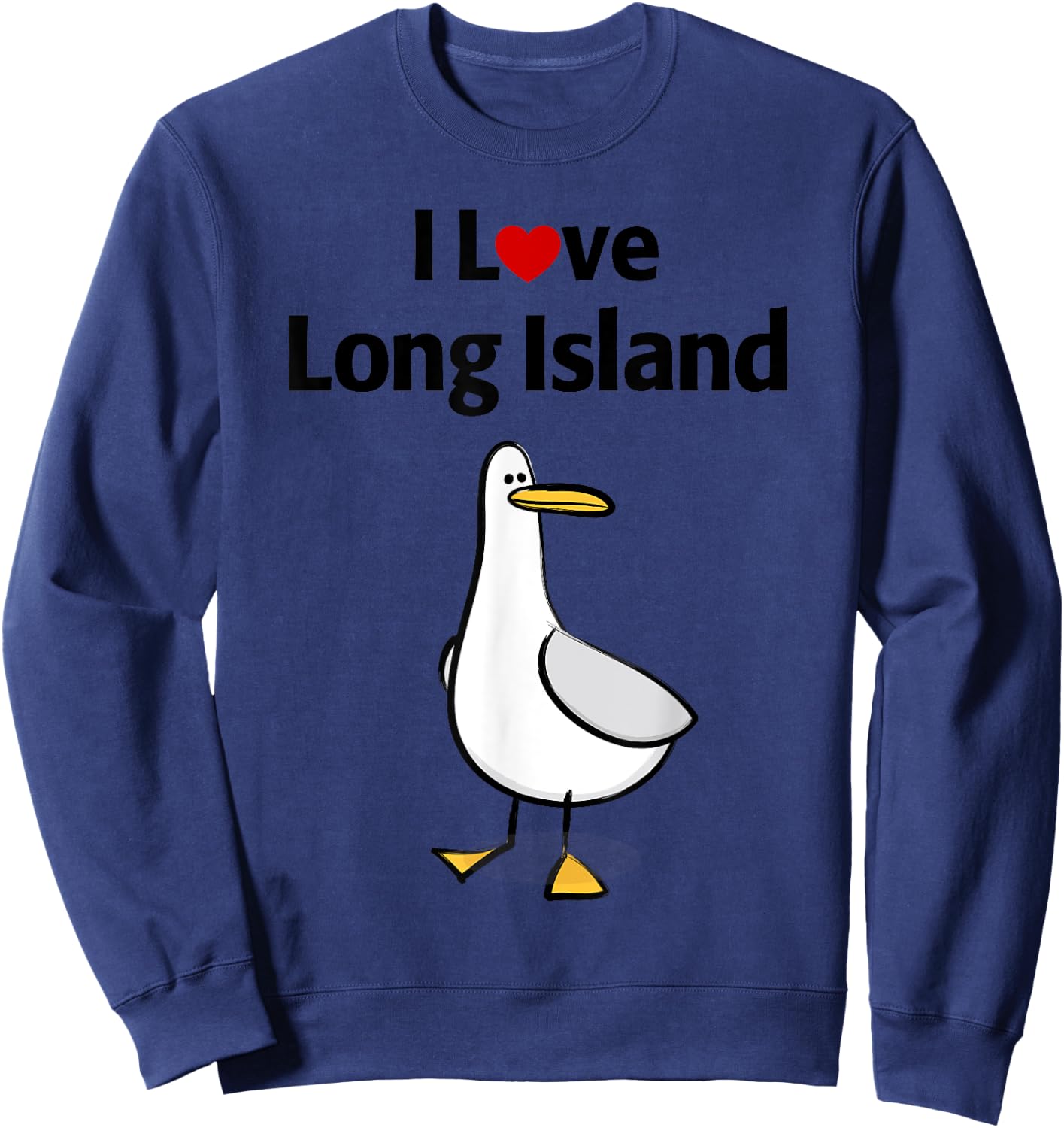 I Love Long Island Sweatshirt - Sweatshirt | Navy