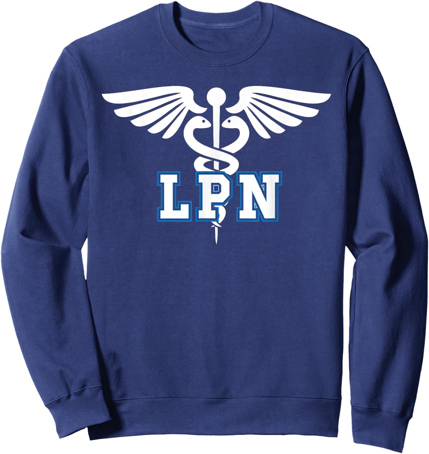 LPN Caduceus Licensed Practical Nurse LPN Nurse Sweatshirt - Sweatshirt | Navy