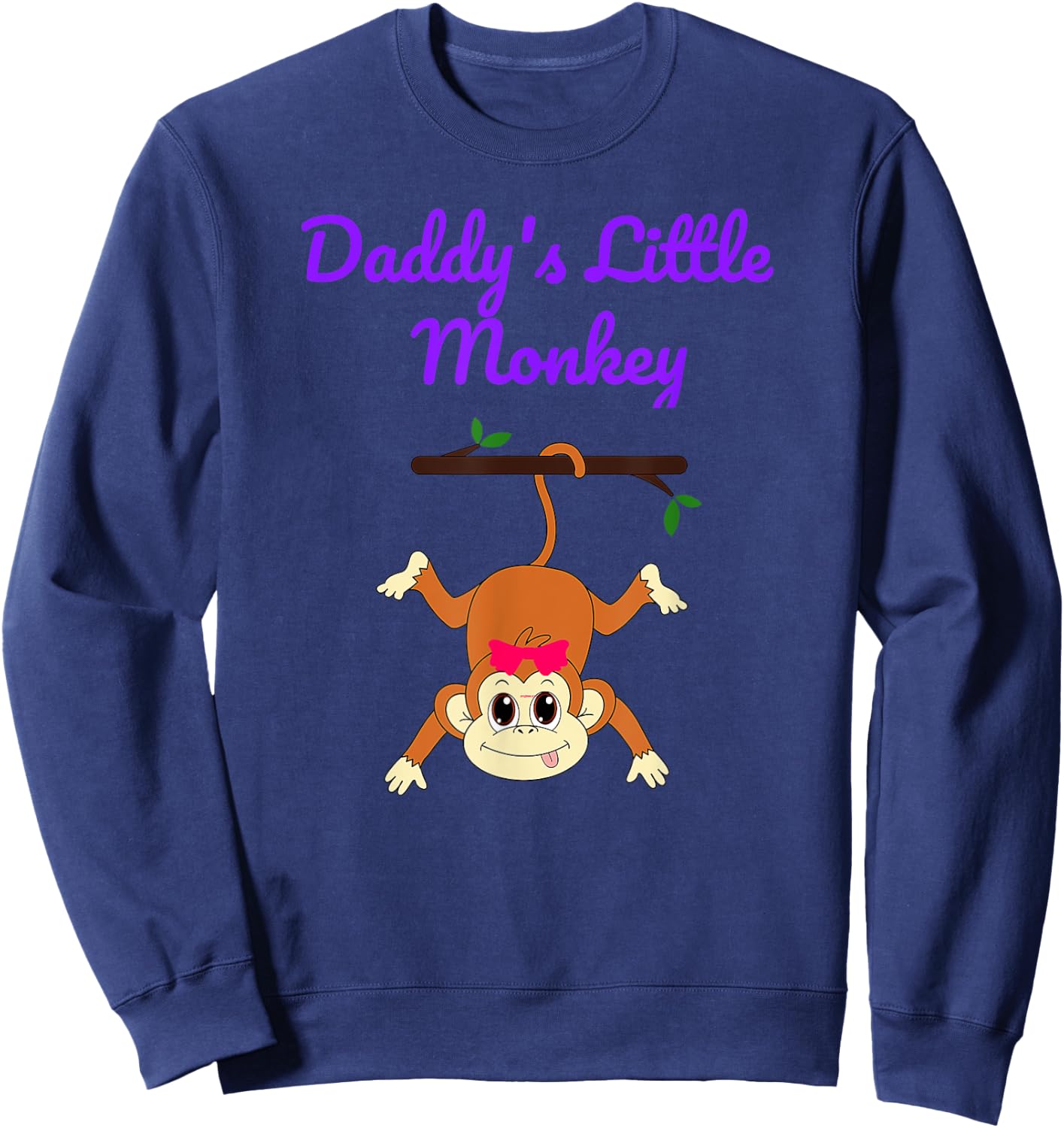 Daddy's Little Monkey Sweatshirt - Sweatshirt | Navy