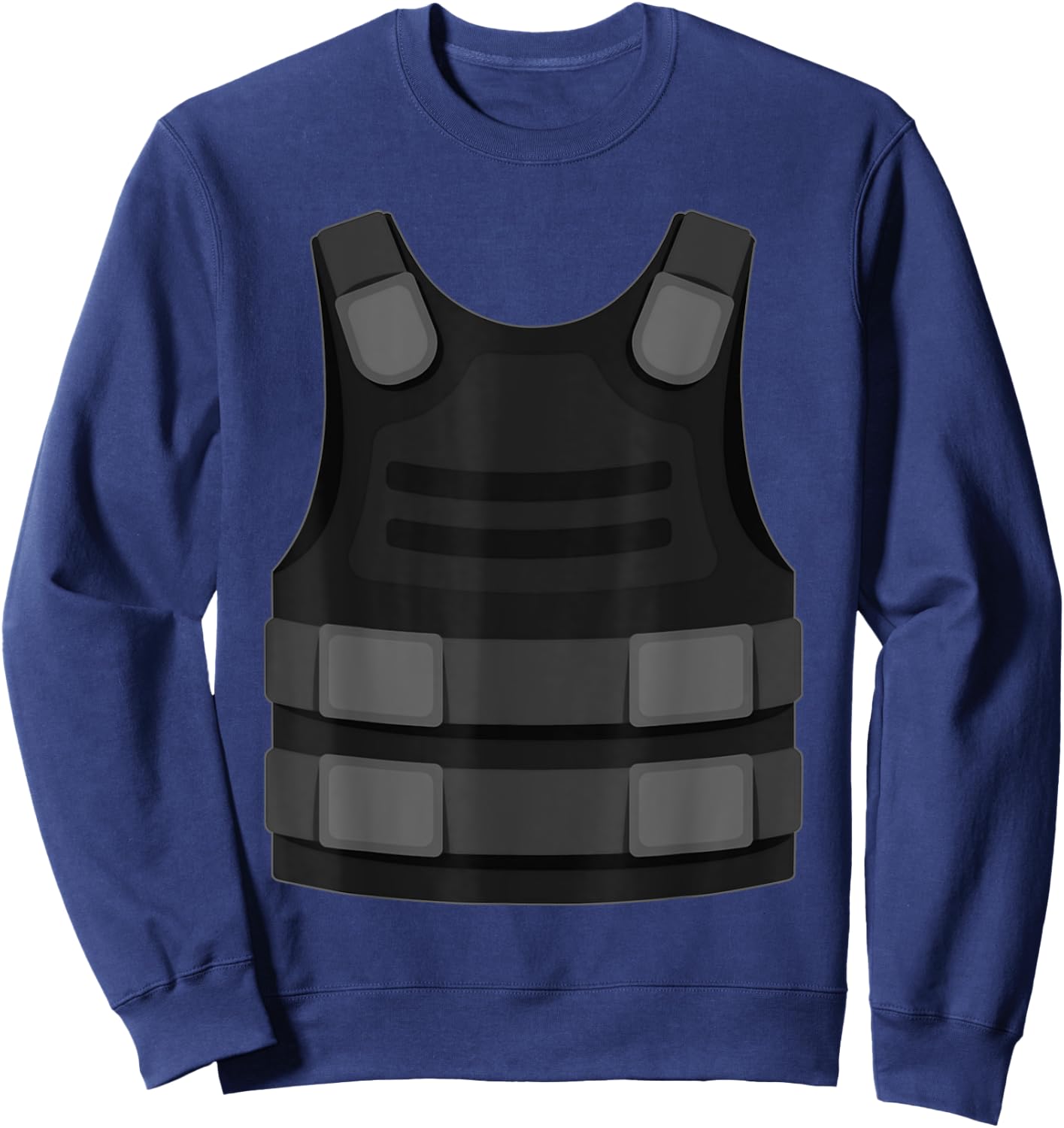 Bulletproof Vest Halloween Costume Shirt Gamer Gaming Sweatshirt - Sweatshirt | Navy
