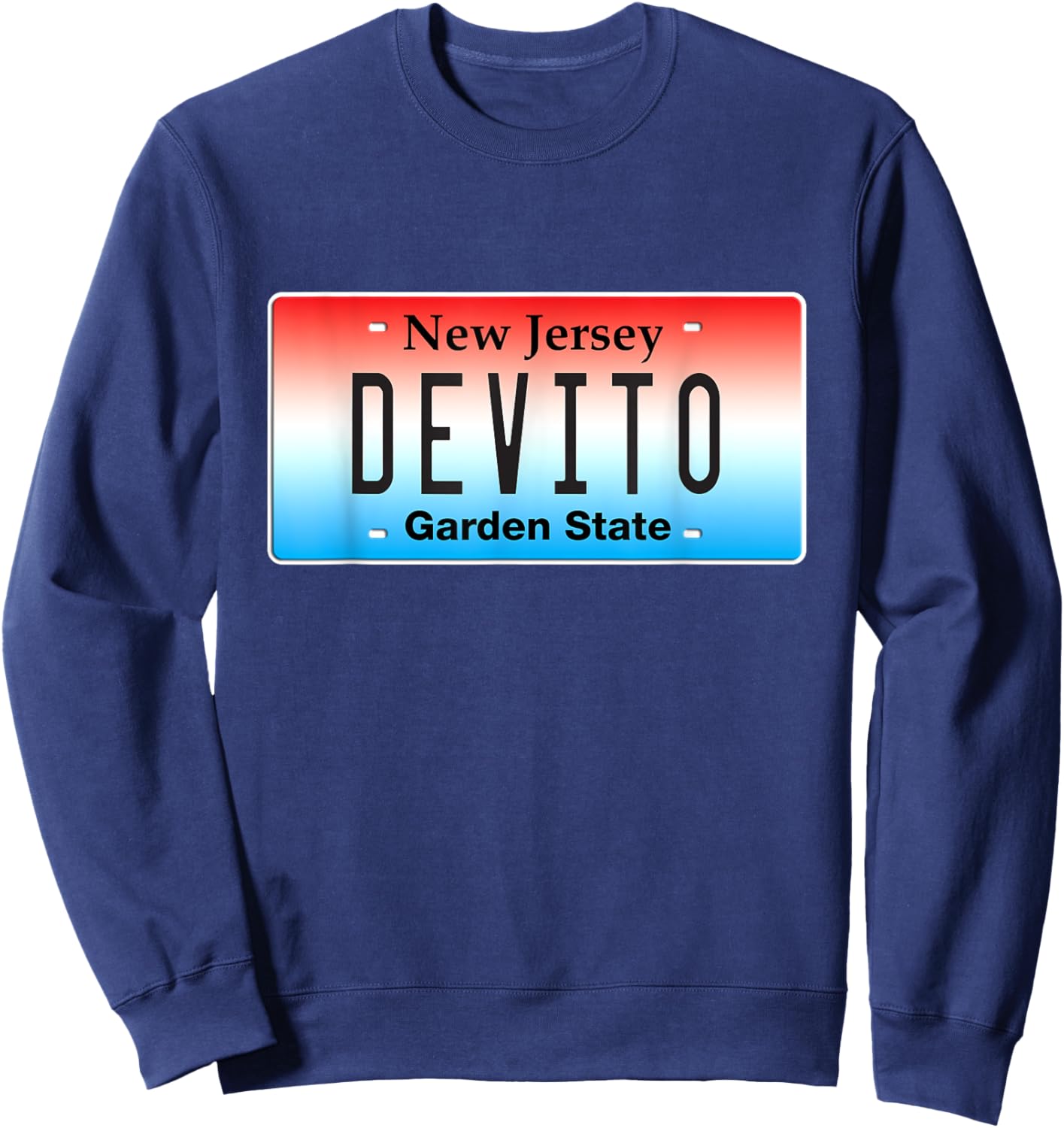 Funny Devito New Jersey Italian American NJ Cutlets Tommy Sweatshirt - Sweatshirt | Navy