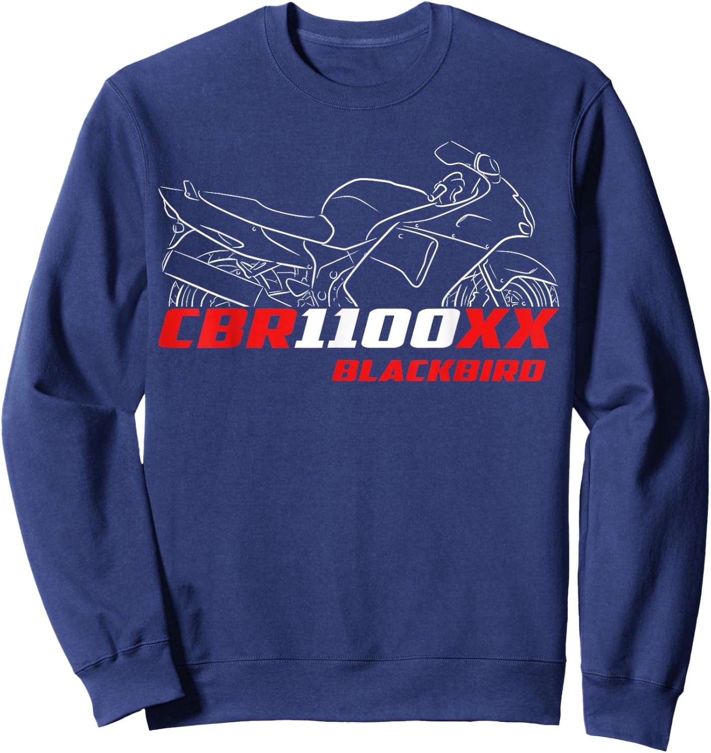 CBR1100XX Blackbird 1996–2007 for Riders, Motorcycle Sweatshirt - Sweatshirt | Navy