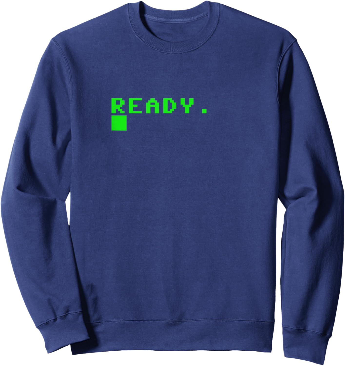Ready C64 Home Computer 80's Retro Gamer Coder Memento Gift Sweatshirt - Sweatshirt | Navy