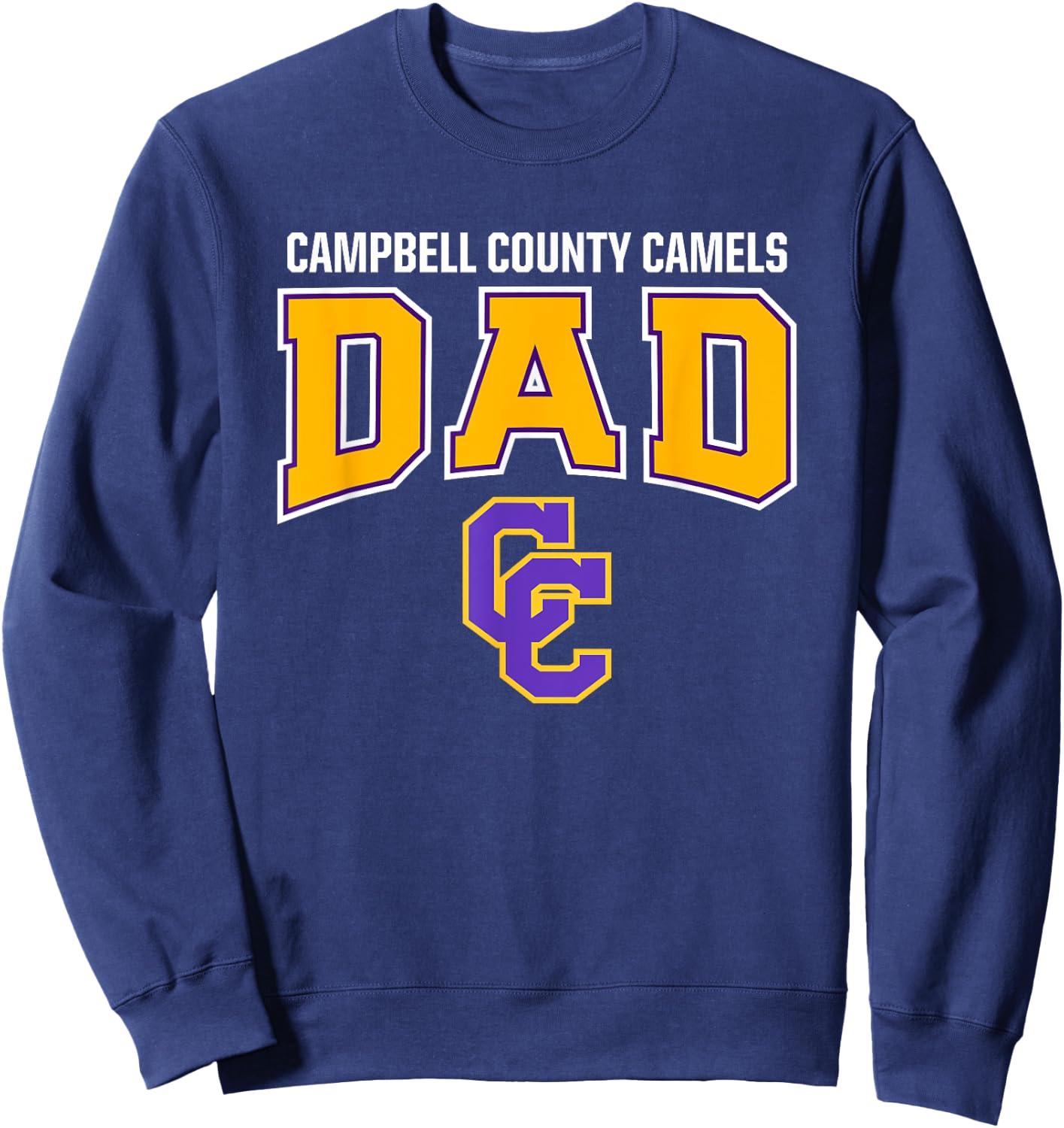 Campbell County Camels Logo Dad HS Sweatshirt - Sweatshirt | Navy