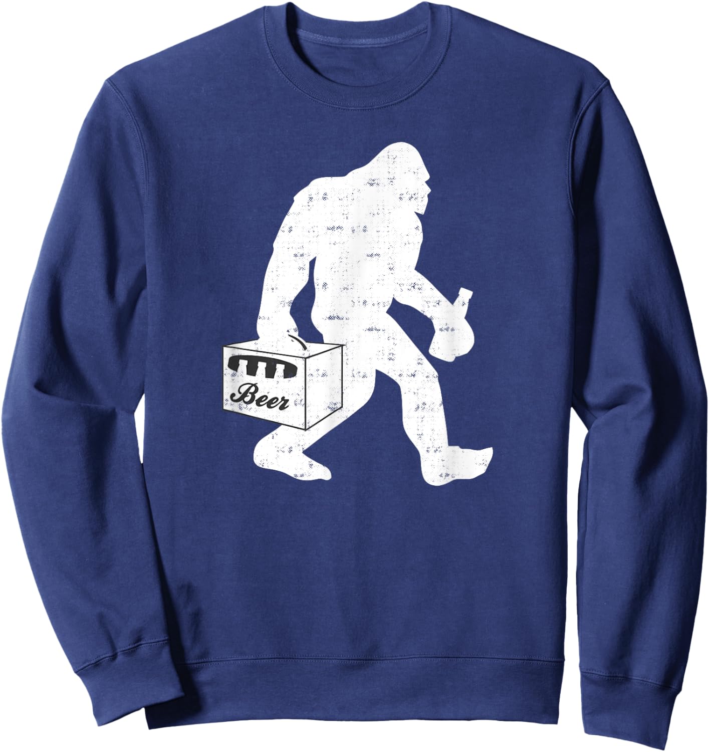 Bigfoot Beer Camping Vintage Sweatshirt - Sweatshirt | Navy