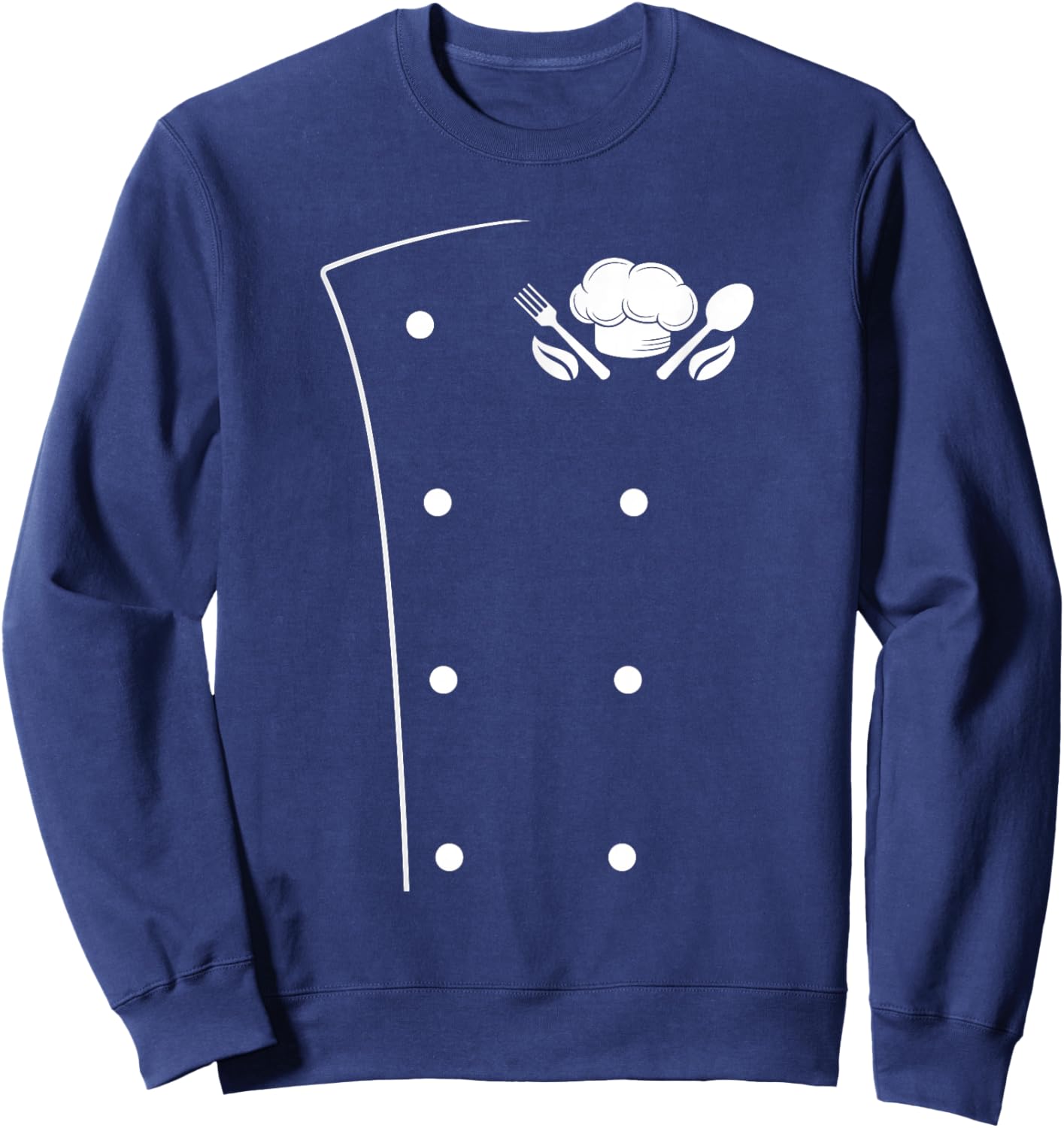 Chef Coat Cooking Culinary Chef Cooking Hat Cooking Utensils Sweatshirt - Sweatshirt | Navy
