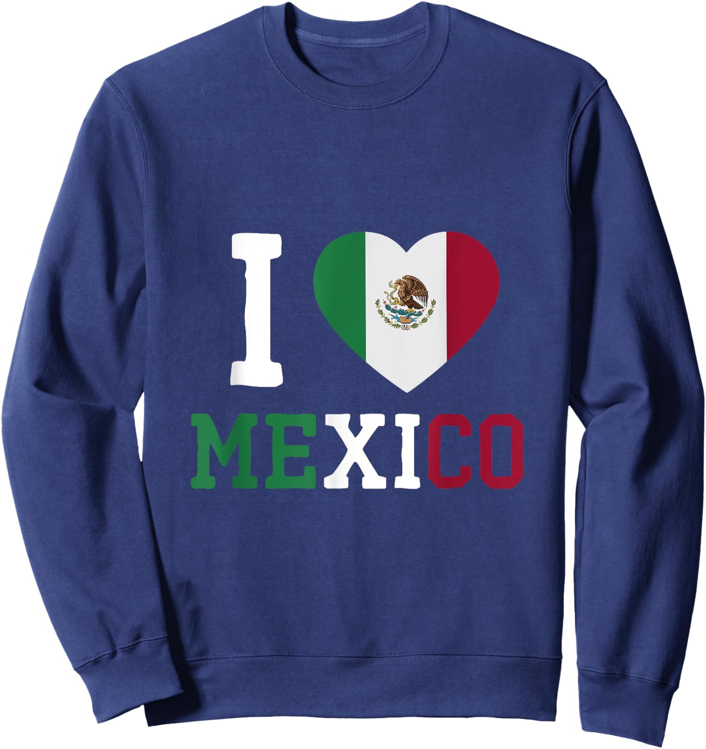 I Love Mexico Sweatshirt - Sweatshirt | Navy