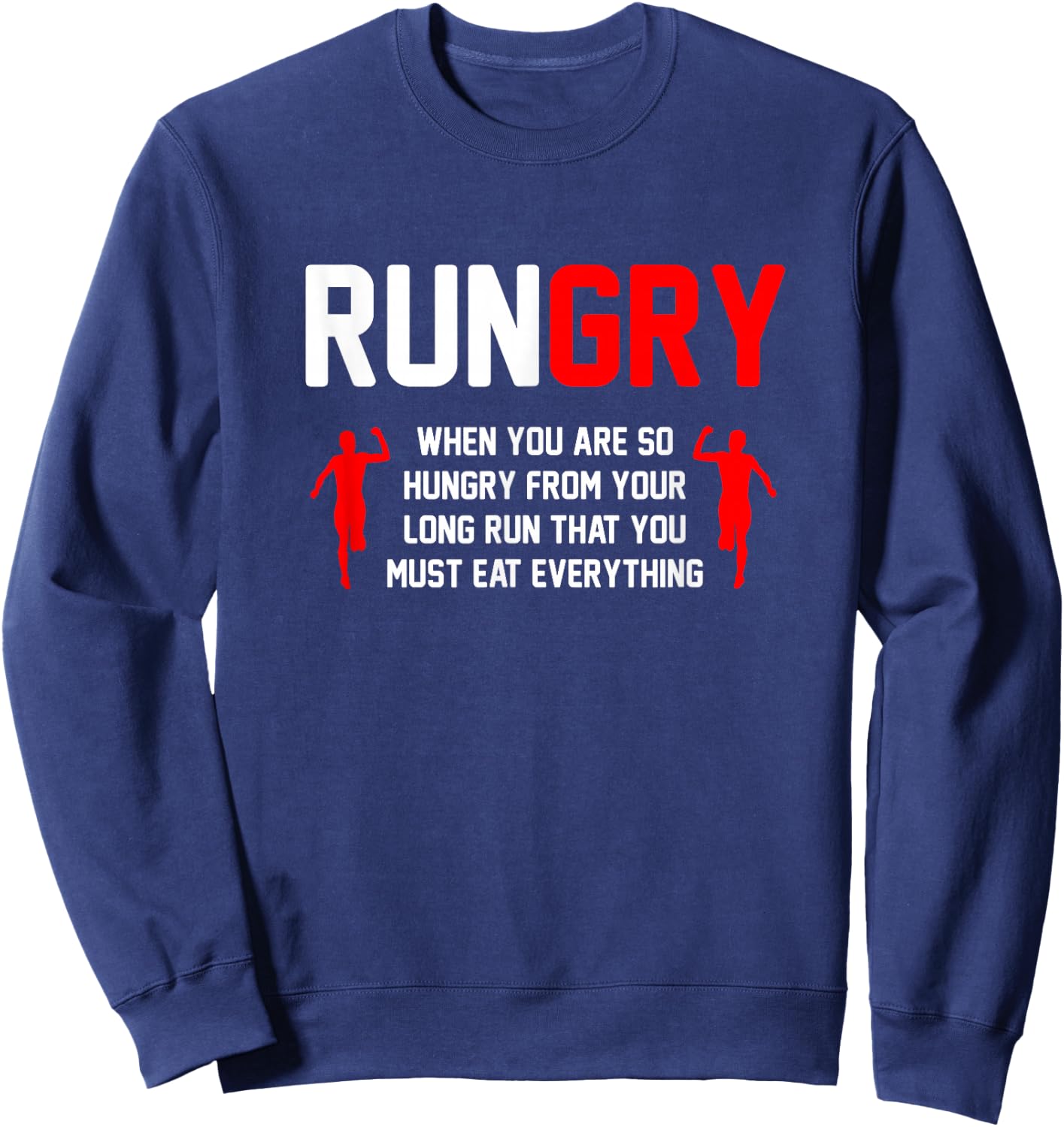 Cross Country Running Gifts & Accessories Adult Classic Fit Black XC Run Runner Sweatshirt - Sweatshirt | Navy