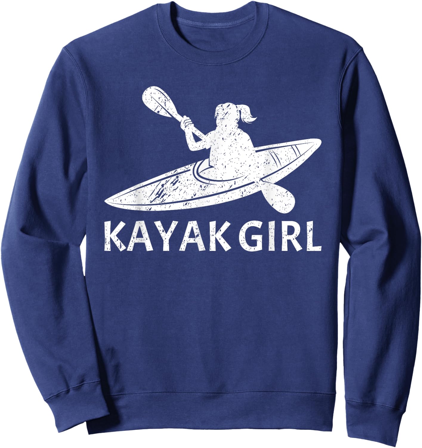 Cool Kayak Design Girls Kayaking Kayak Lover Sweatshirt - Sweatshirt | Navy