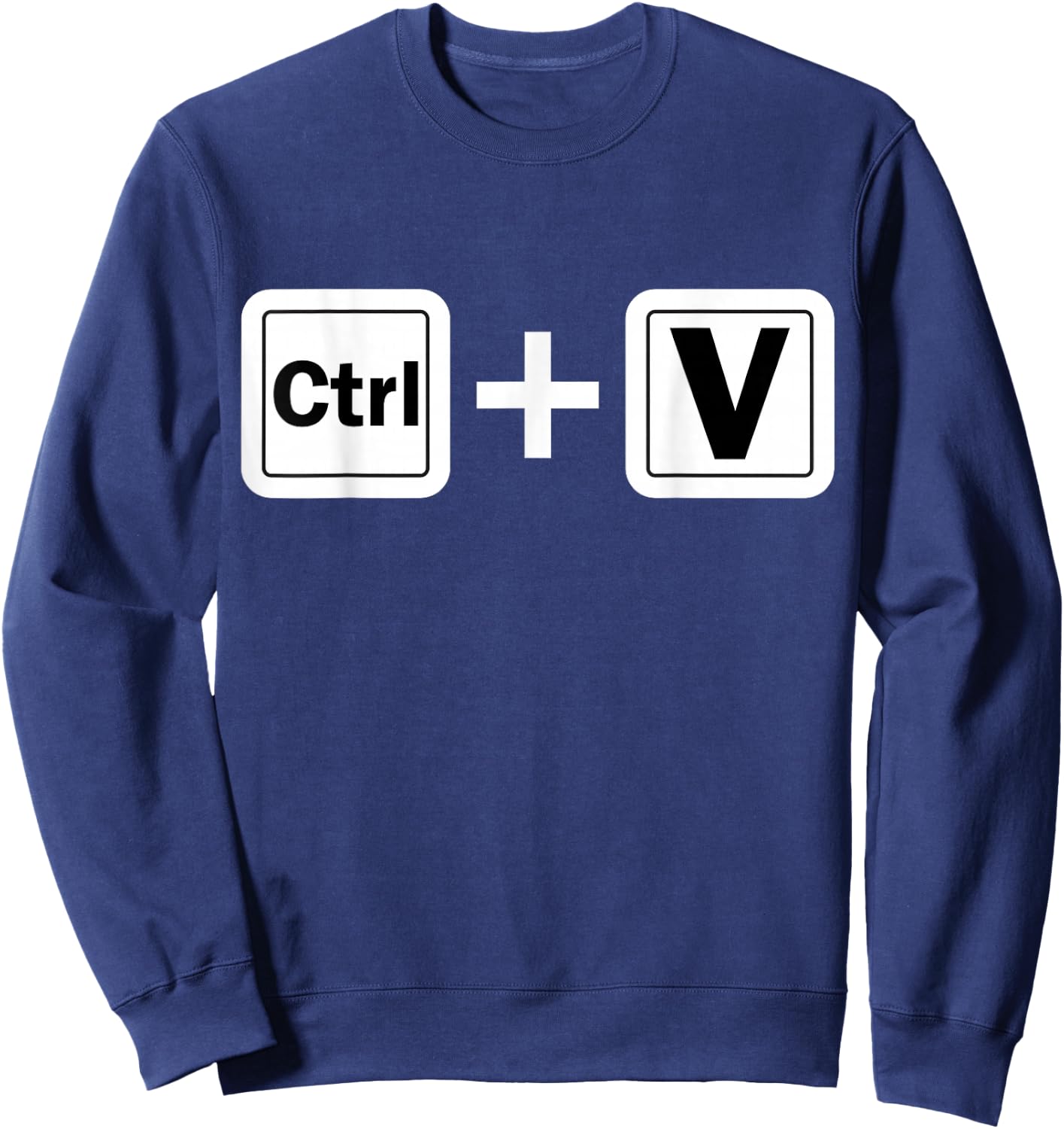 Ctrl V Funny Family Matching Copy Paste Sweatshirt - Sweatshirt | Navy