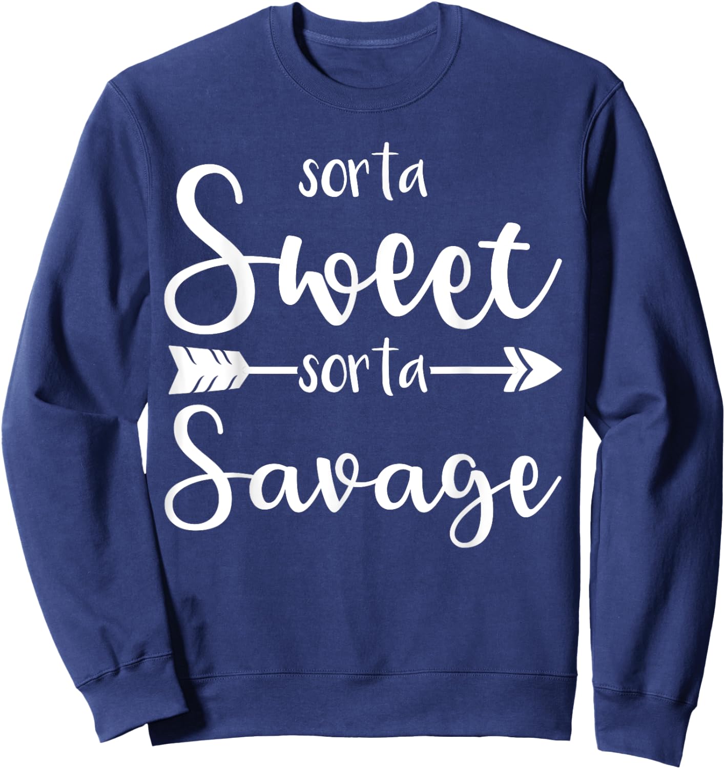 Sorta Sweet Sorta Savage Sweatshirt - Sweatshirt | Navy