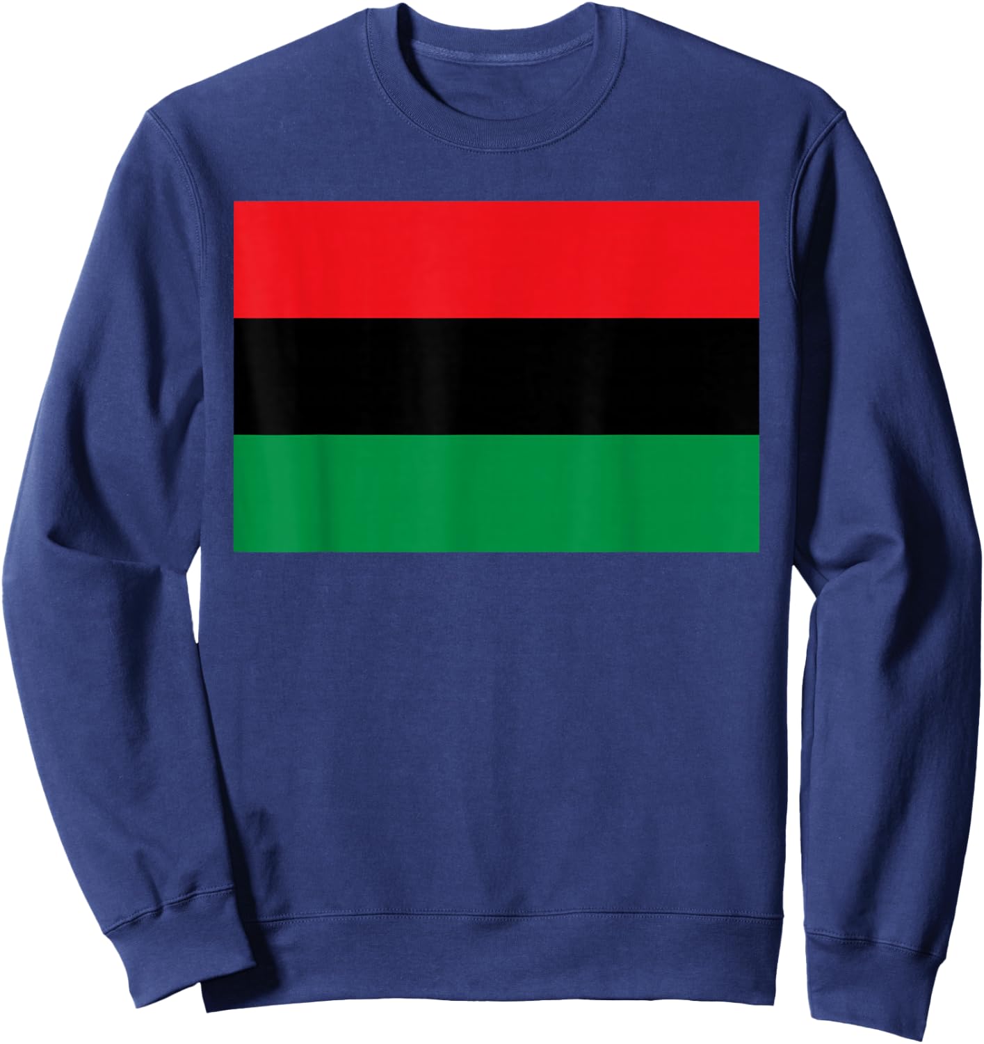 Pan African UNIA Flag Black Liberation Flag Afro-American Small Sweatshirt - Sweatshirt | Navy