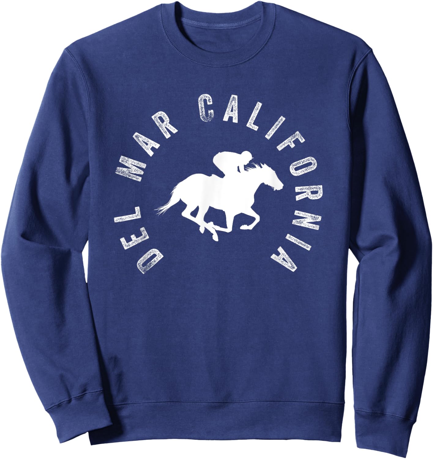 Del Mar California Del Mar California Horse Racing Black -Adults Small Classic Fit Short Sleeve Horse Racing Enthusiasts, Men, Women Sweatshirt - Sweatshirt | Navy