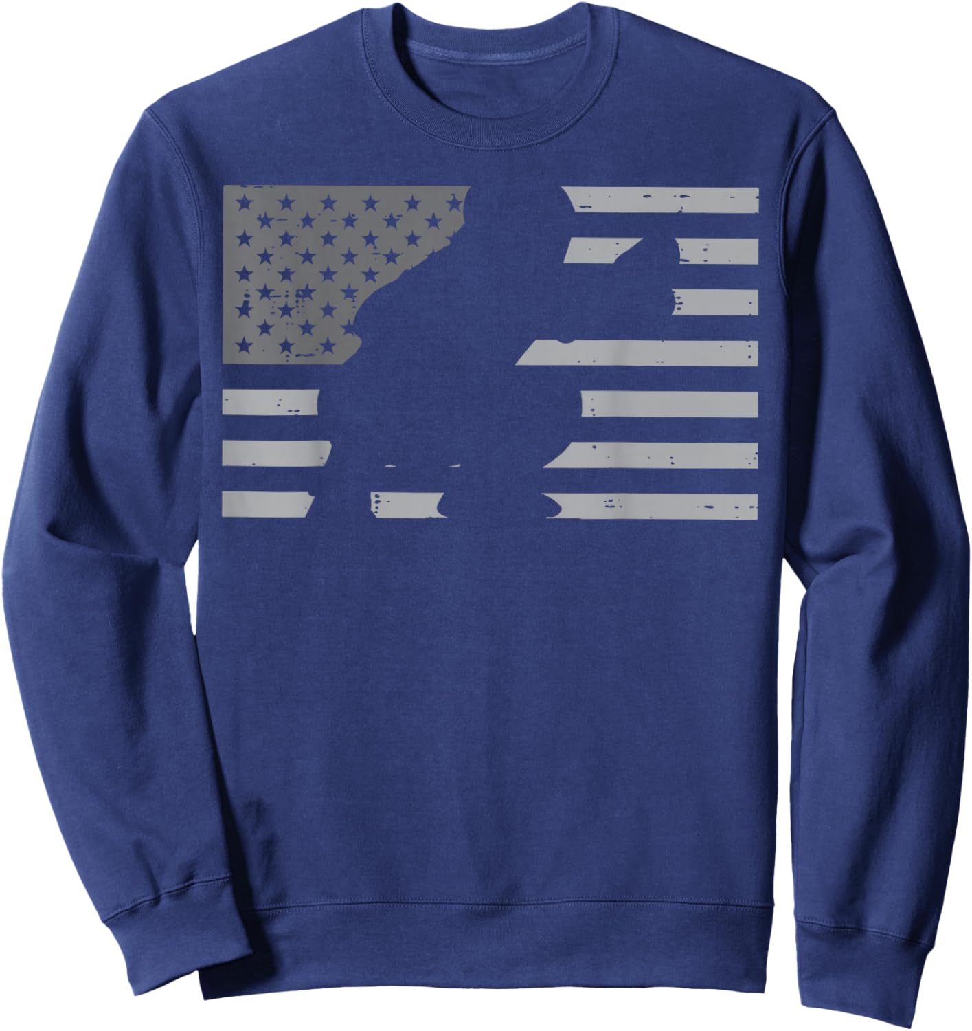 Baseball Catcher American Flag USA Patriotic Men Boys Sweatshirt - Sweatshirt | Navy