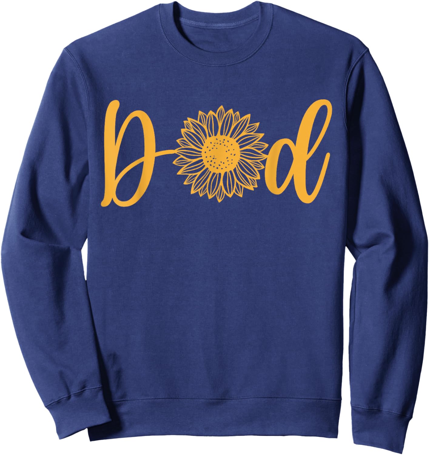 Dad Of The Birthday Girl Sunflower Party Family Matching Sweatshirt - Sweatshirt | Navy