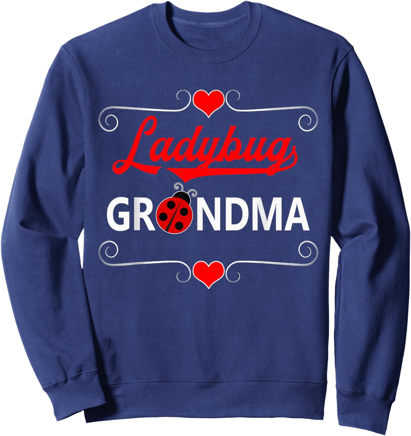 Ladybug Grandma Ladybird Cute Sweatshirt - Sweatshirt | Navy