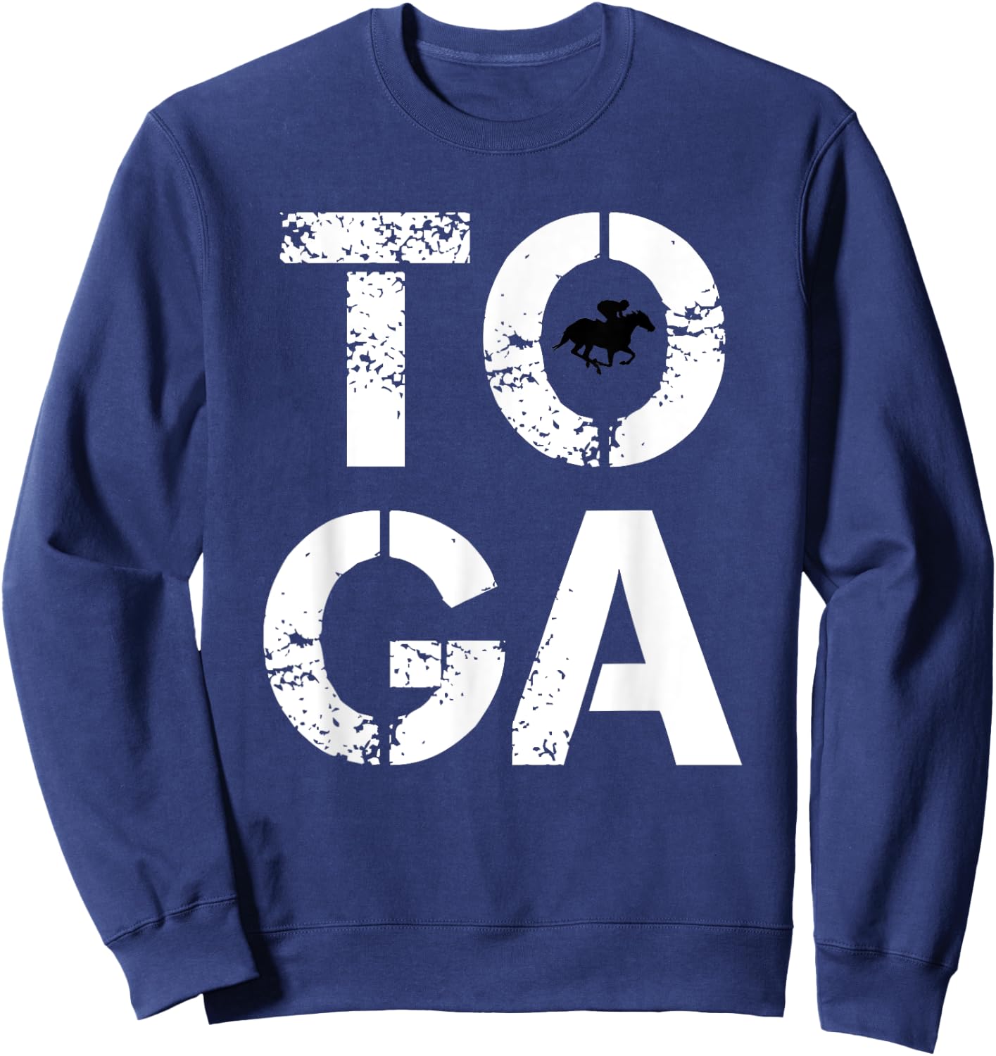 Toga Saratoga Springs Upstate New York Horse Racing Sweatshirt - Sweatshirt | Navy