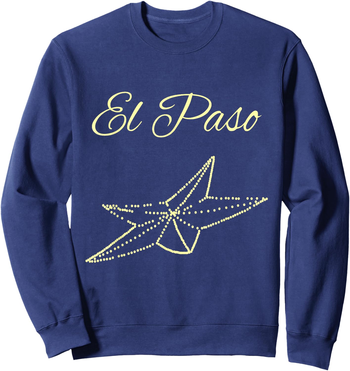 Vintage El Paso Star Perfect El Paso Texas Souvenir Sweatshirt - Sweatshirt | Navy