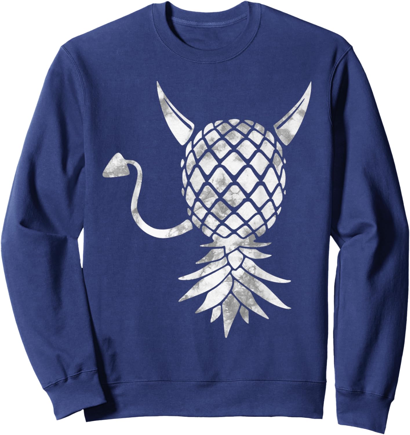 Upside Down Swinger Pineapple Devil Sweatshirt - Sweatshirt | Navy