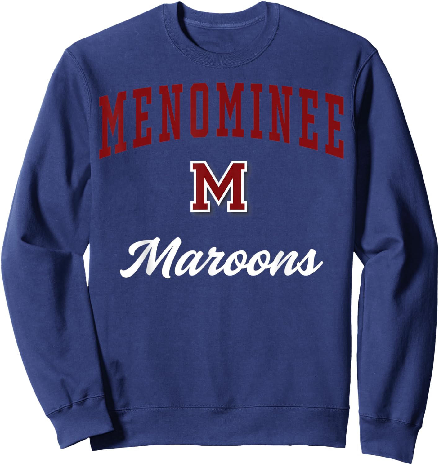 Menominee High School Maroons Sweatshirt - Sweatshirt | Navy