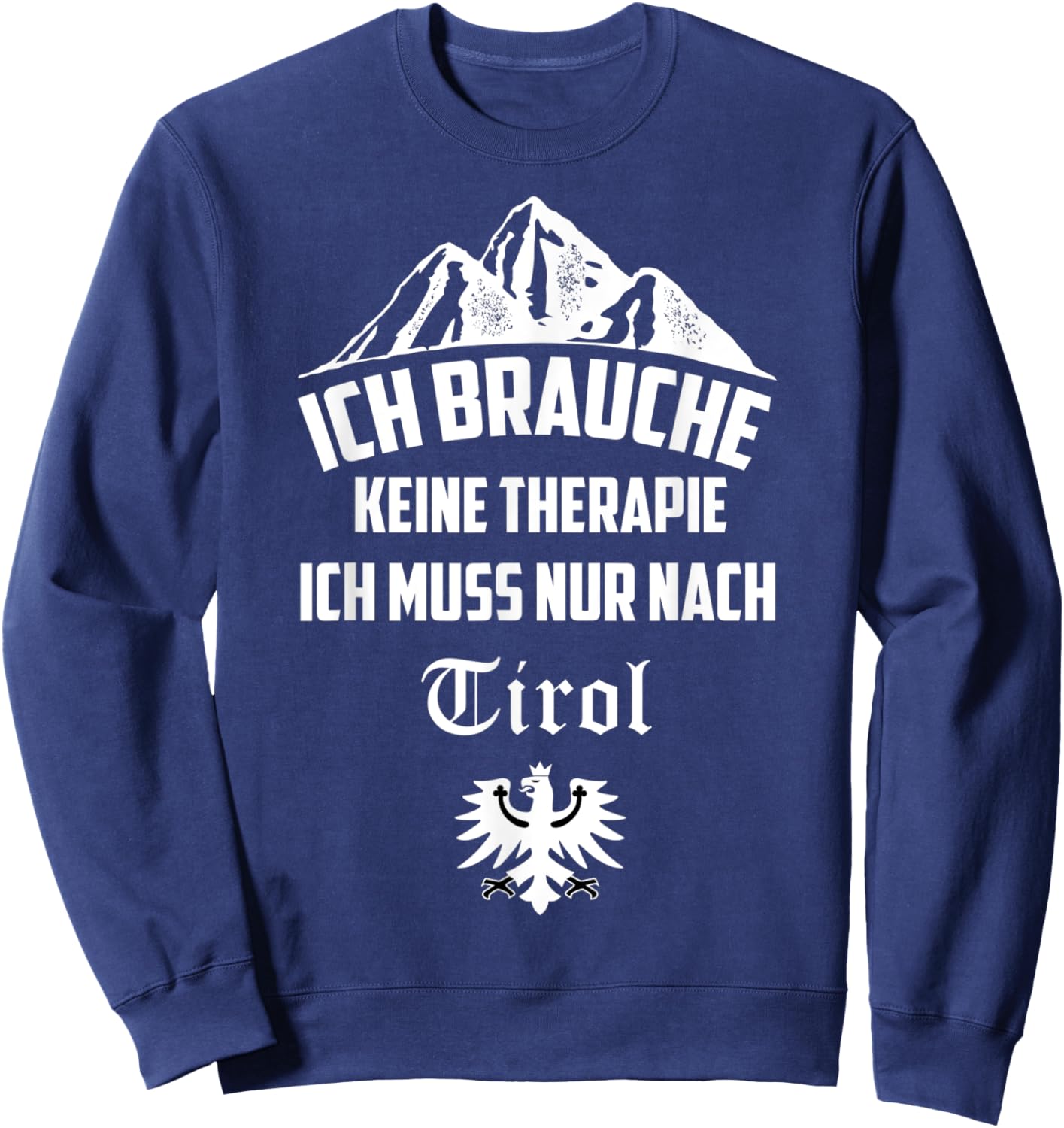 Tyrol with Tyrolean Eagle Coat of Arms Sweatshirt - Sweatshirt | Navy