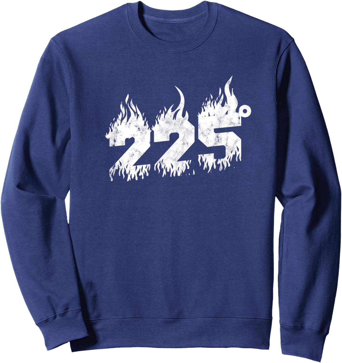 225 degrees - Barbecue Grill and smoke Sweatshirt - Sweatshirt | Navy