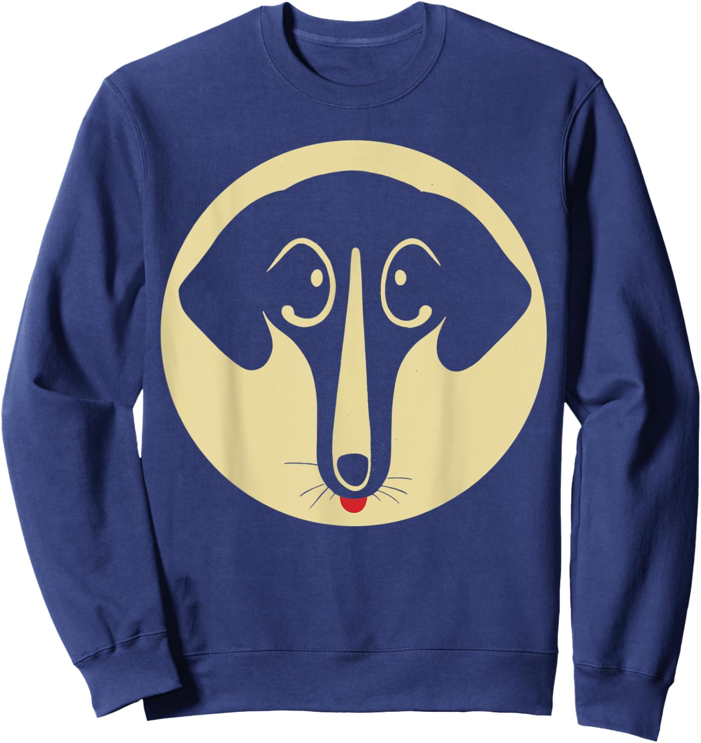 Retro Dachshund Mom Drawing for Dachshund Lovers Sweatshirt - Sweatshirt | Navy