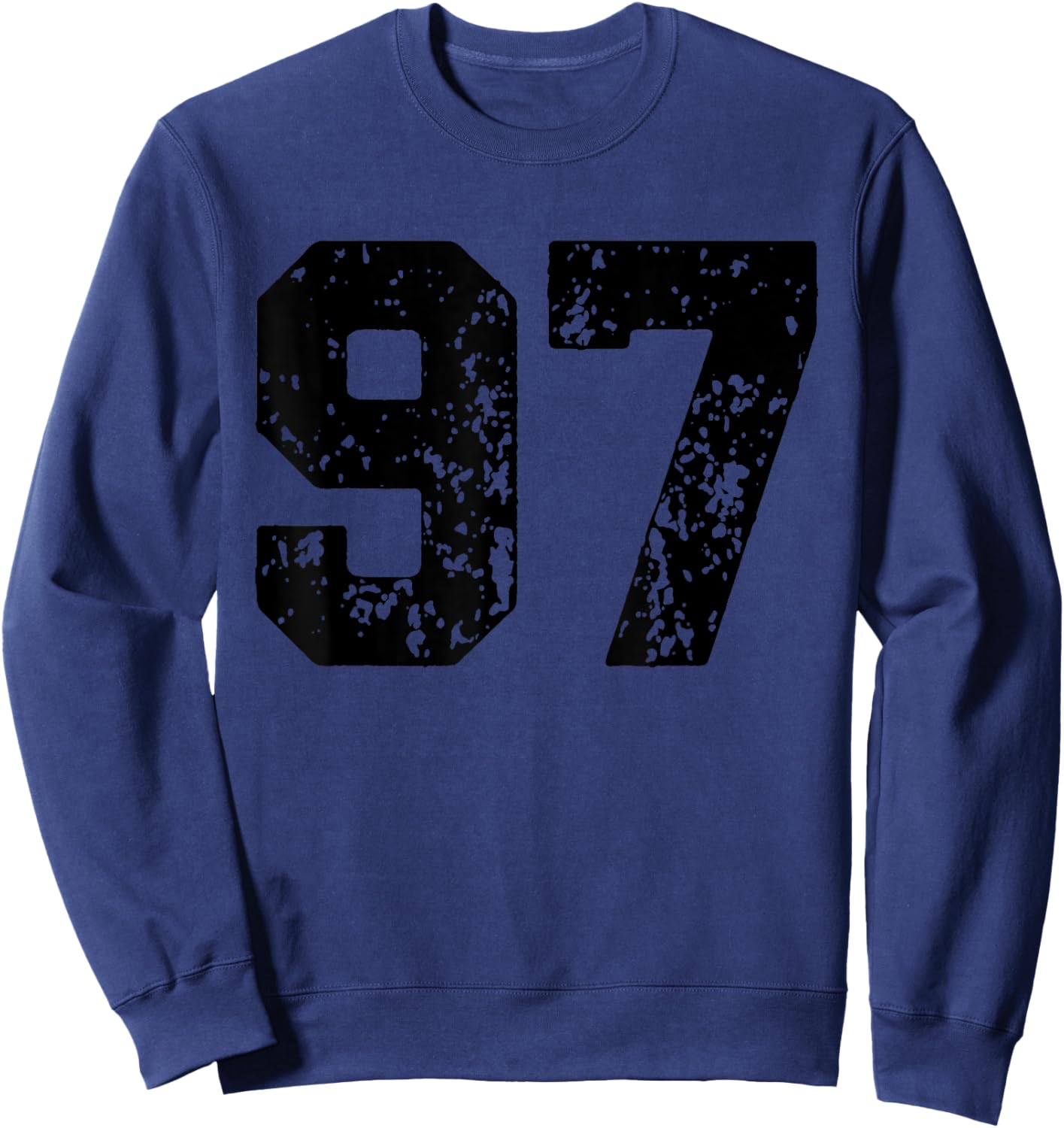 Number 97 Black Best Classic College Style Birthday Funny Sweatshirt - Sweatshirt | Navy