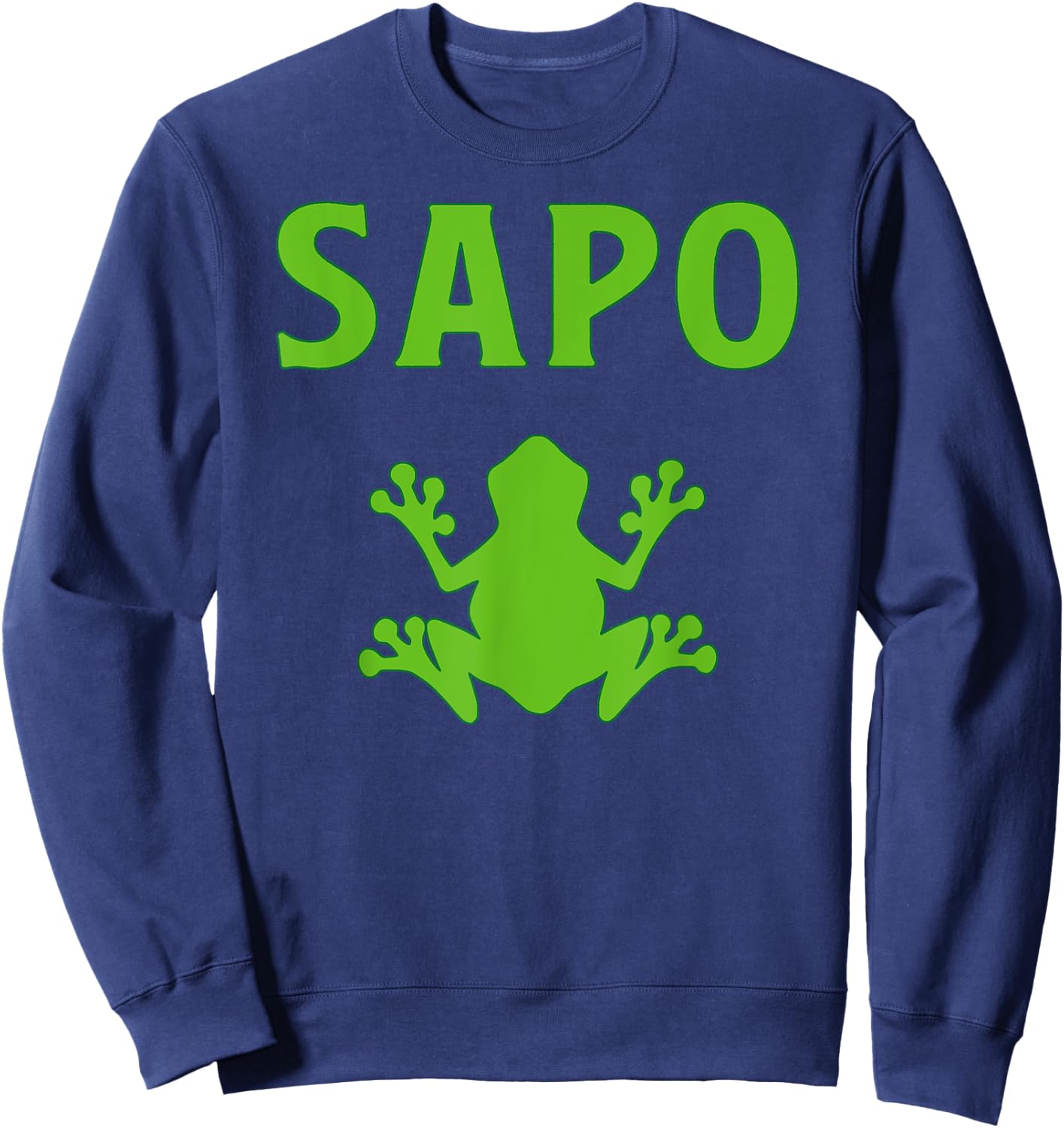 Sapo Shirt | Kambo Ceremony Clothing | Sapo Frog Sweatshirt - Sweatshirt | Navy