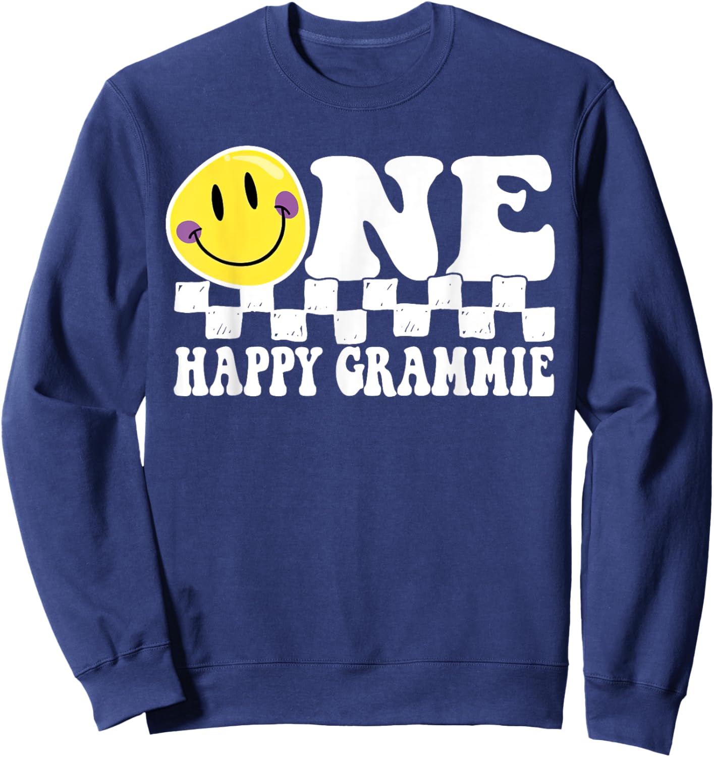 One Happy Dude Grammie 1st Birthday Family Matching Sweatshirt - Sweatshirt | Navy