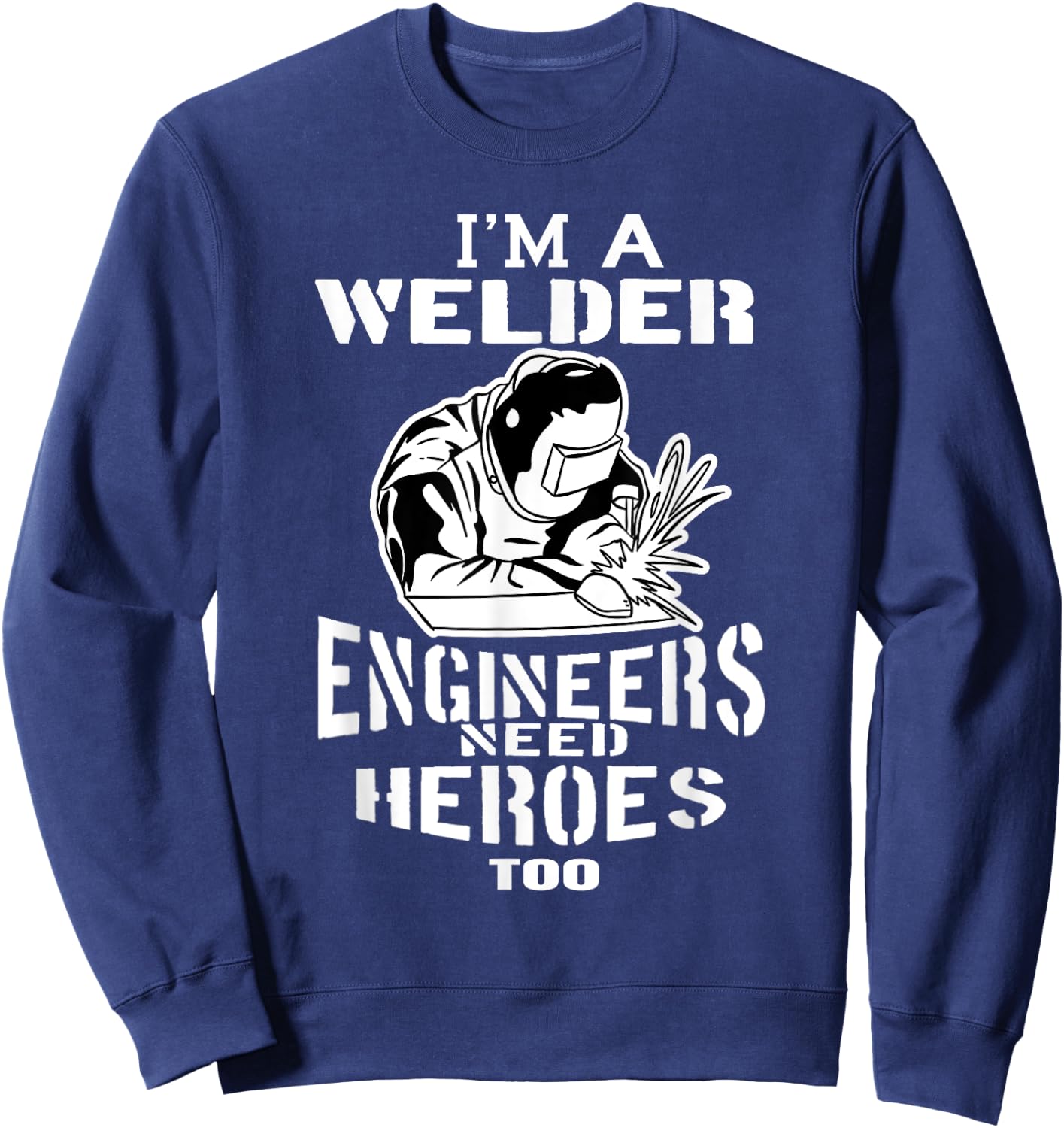 Electro Welding Shirt | Funny MIG Welder Sweatshirt - Sweatshirt | Navy