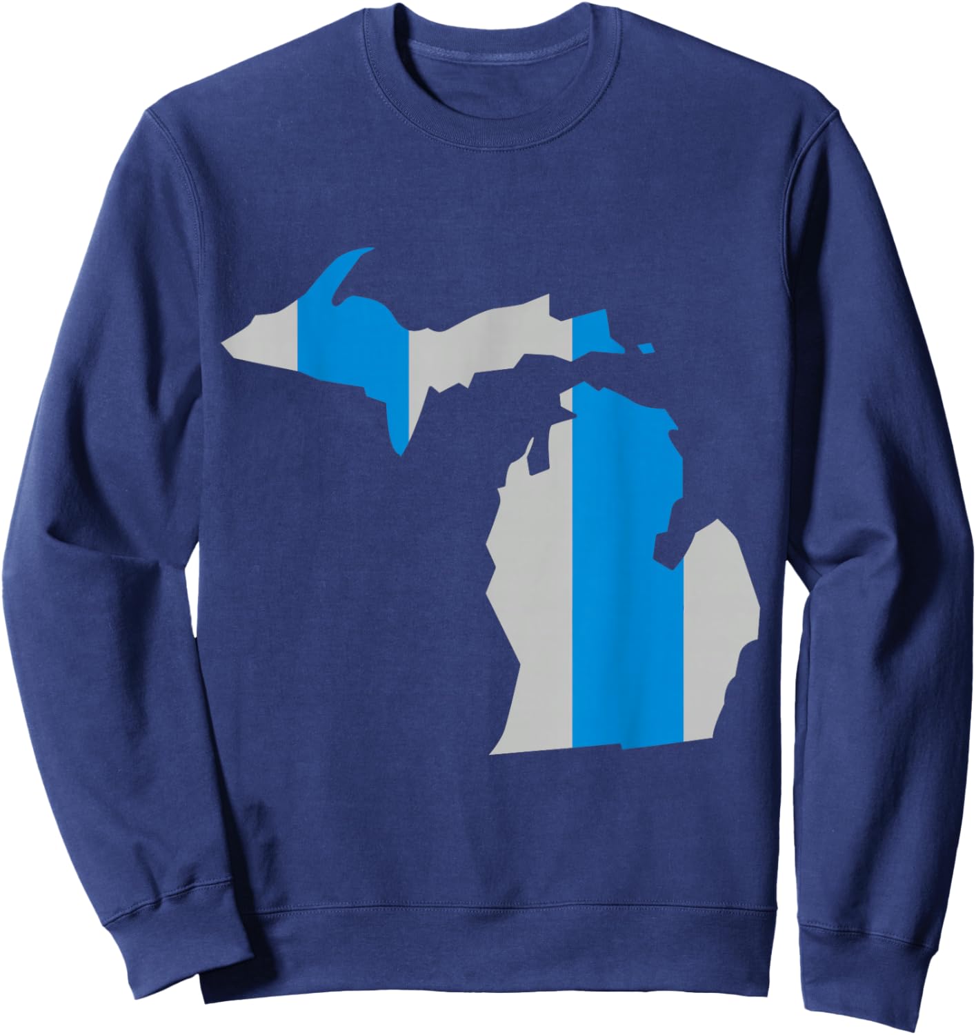Honolulu Blue and Sliver Stripe Sweatshirt - Sweatshirt | Navy
