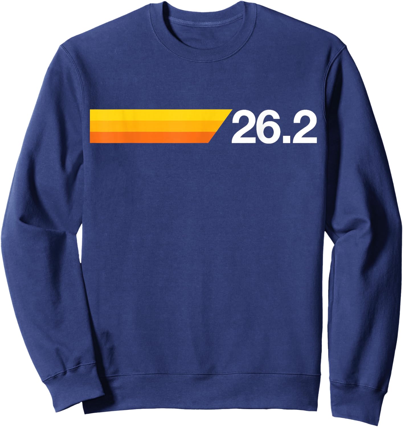 Gift First Marathon 26.2 Marathoner Retro Runner Sweatshirt - Sweatshirt | Navy