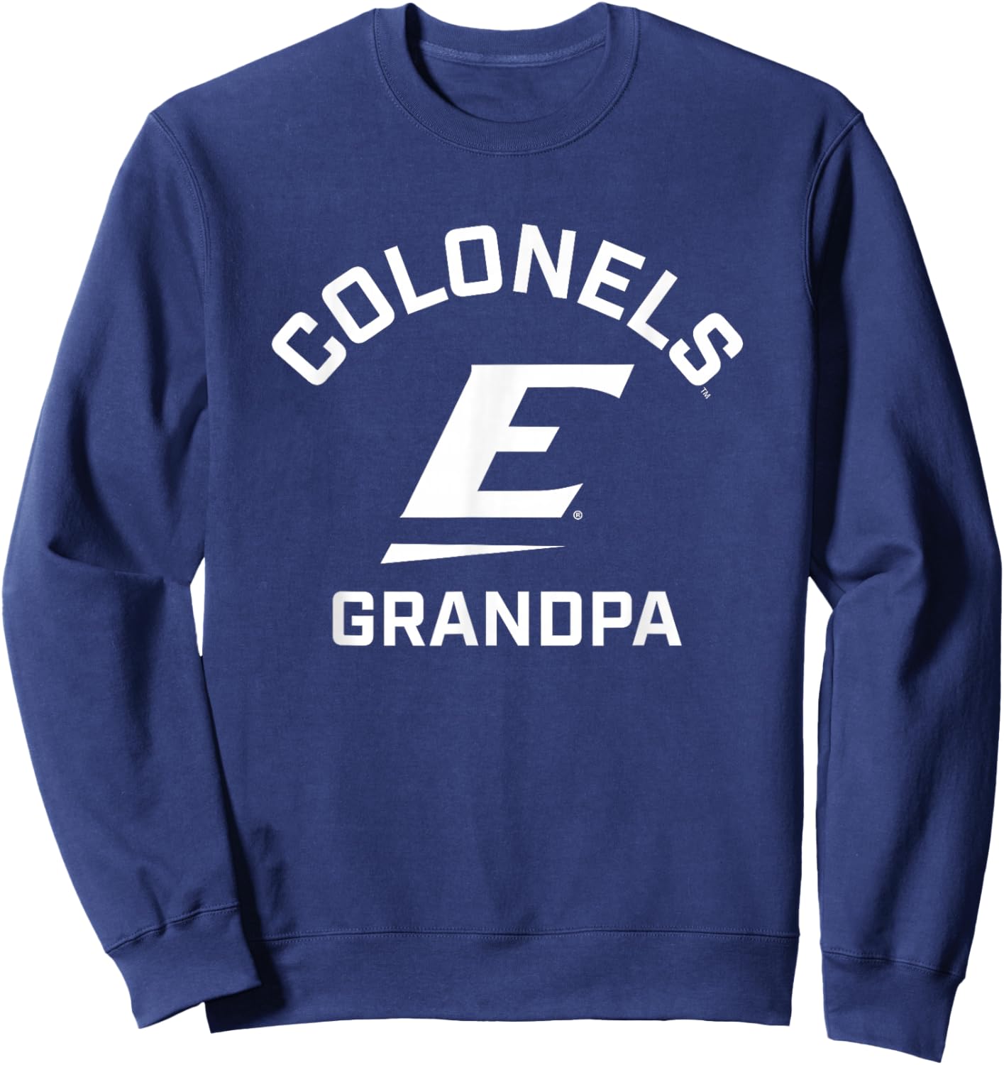 Eastern Kentucky University EKU Colonels Arched Grandpa Sweatshirt - Sweatshirt | Navy