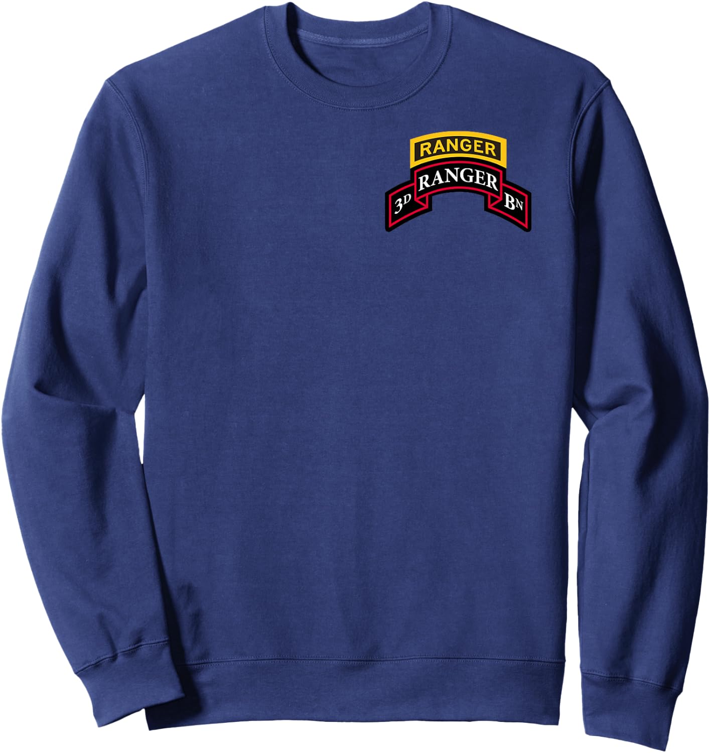 Army Ranger shirt - 3rd Ranger shirt - Scroll & Ranger Tab Sweatshirt - Sweatshirt | Navy