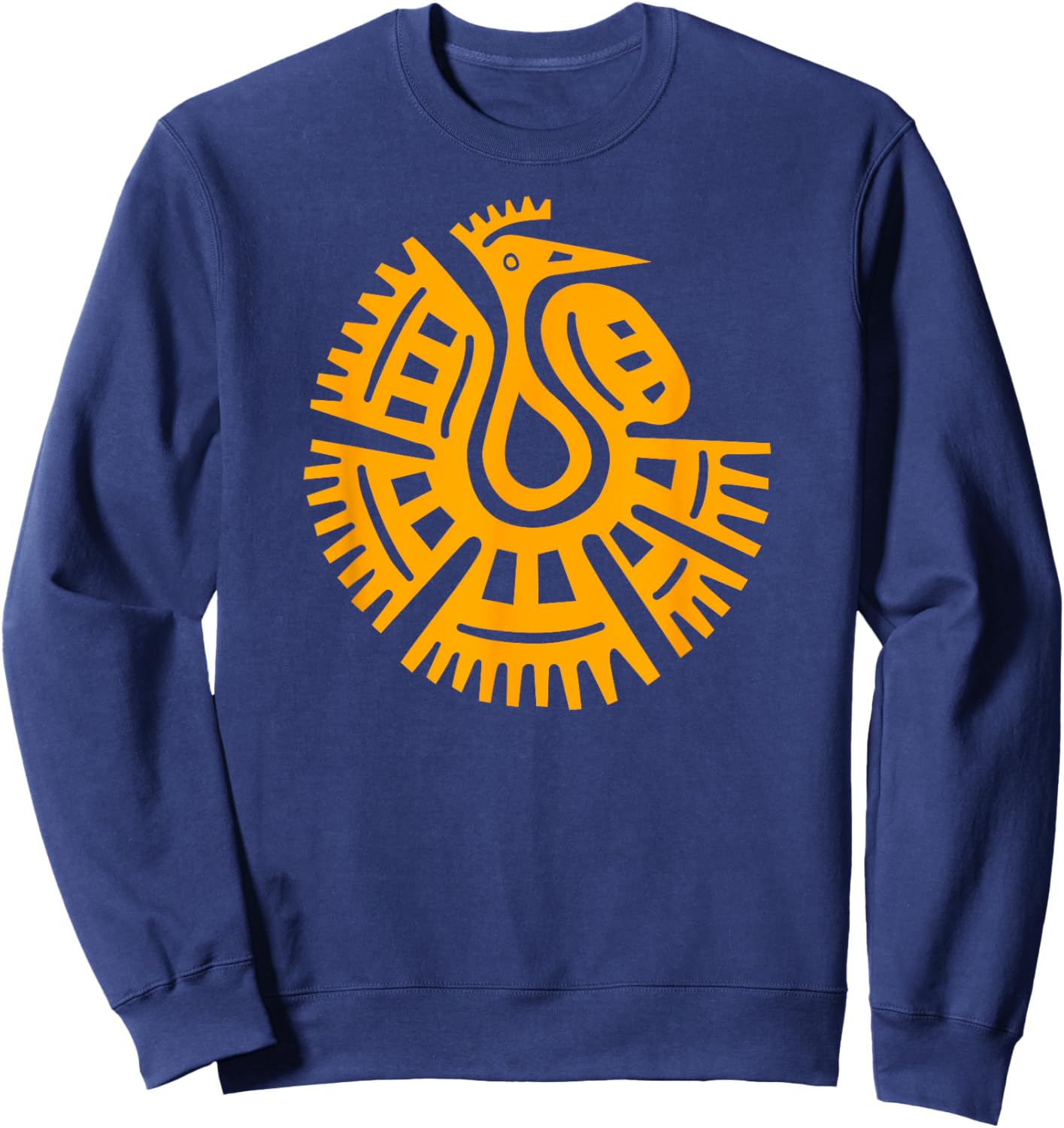 Mexico Mayan Bird Ethnic Symbol Sweatshirt - Sweatshirt | Navy