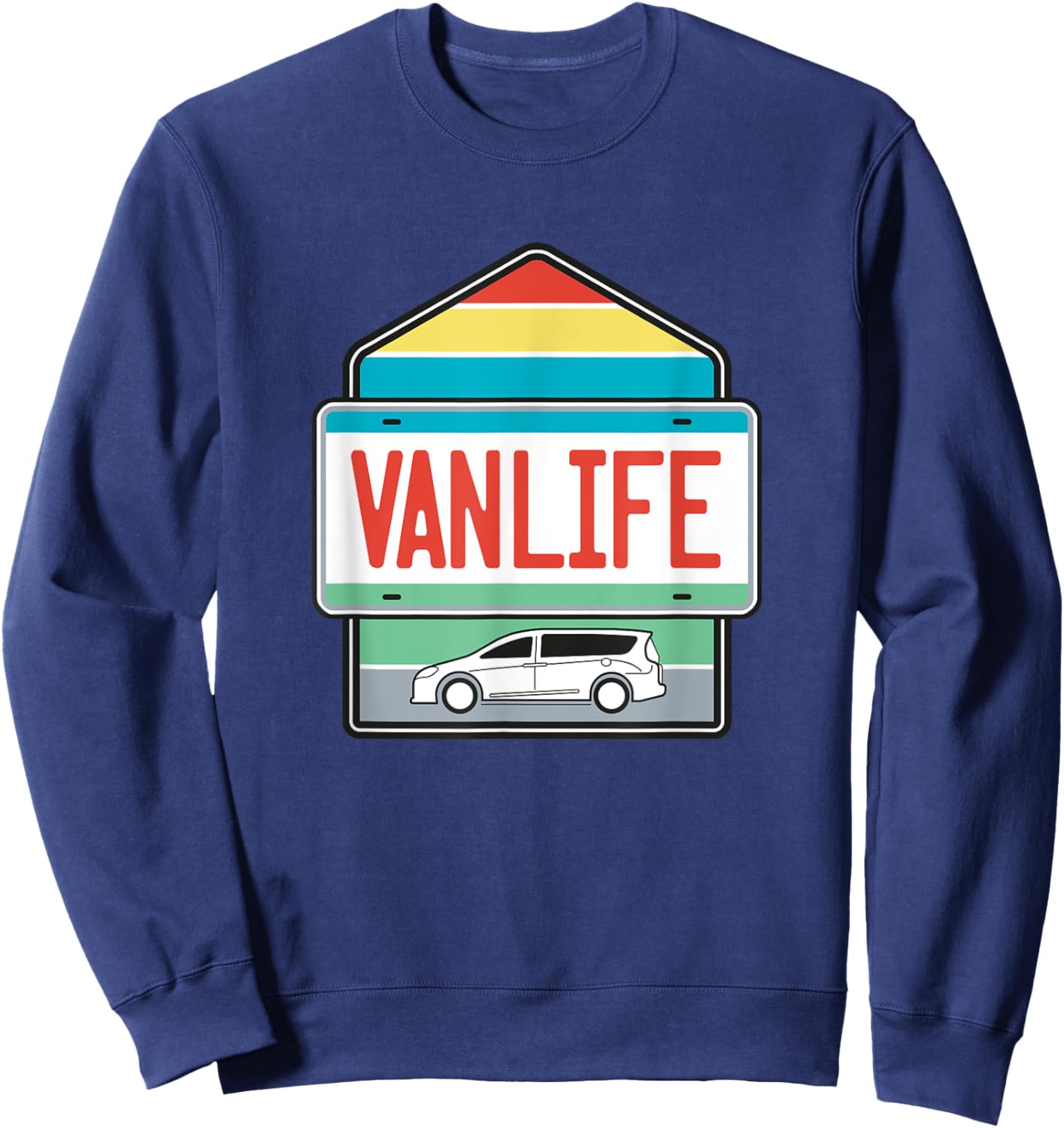 Chrysler Pacifica Van Life Plate Sweatshirt - Sweatshirt | Navy