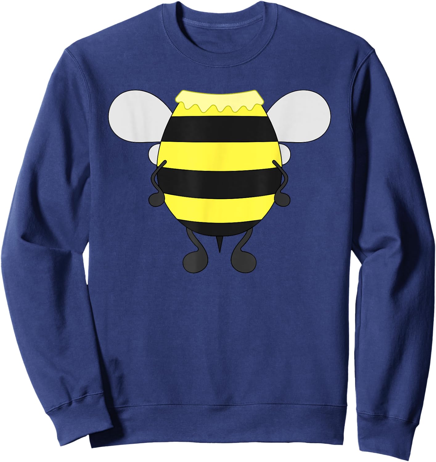 Funny Bee Costume Easy - Honeybee Halloween Cheap Gift Small Sweatshirt - Sweatshirt | Navy