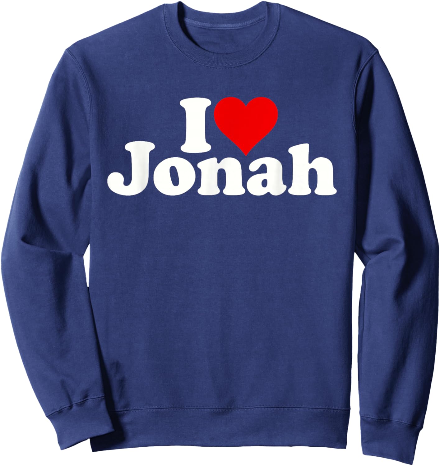 I Love Heart Jonah Sweatshirt - Sweatshirt | Navy
