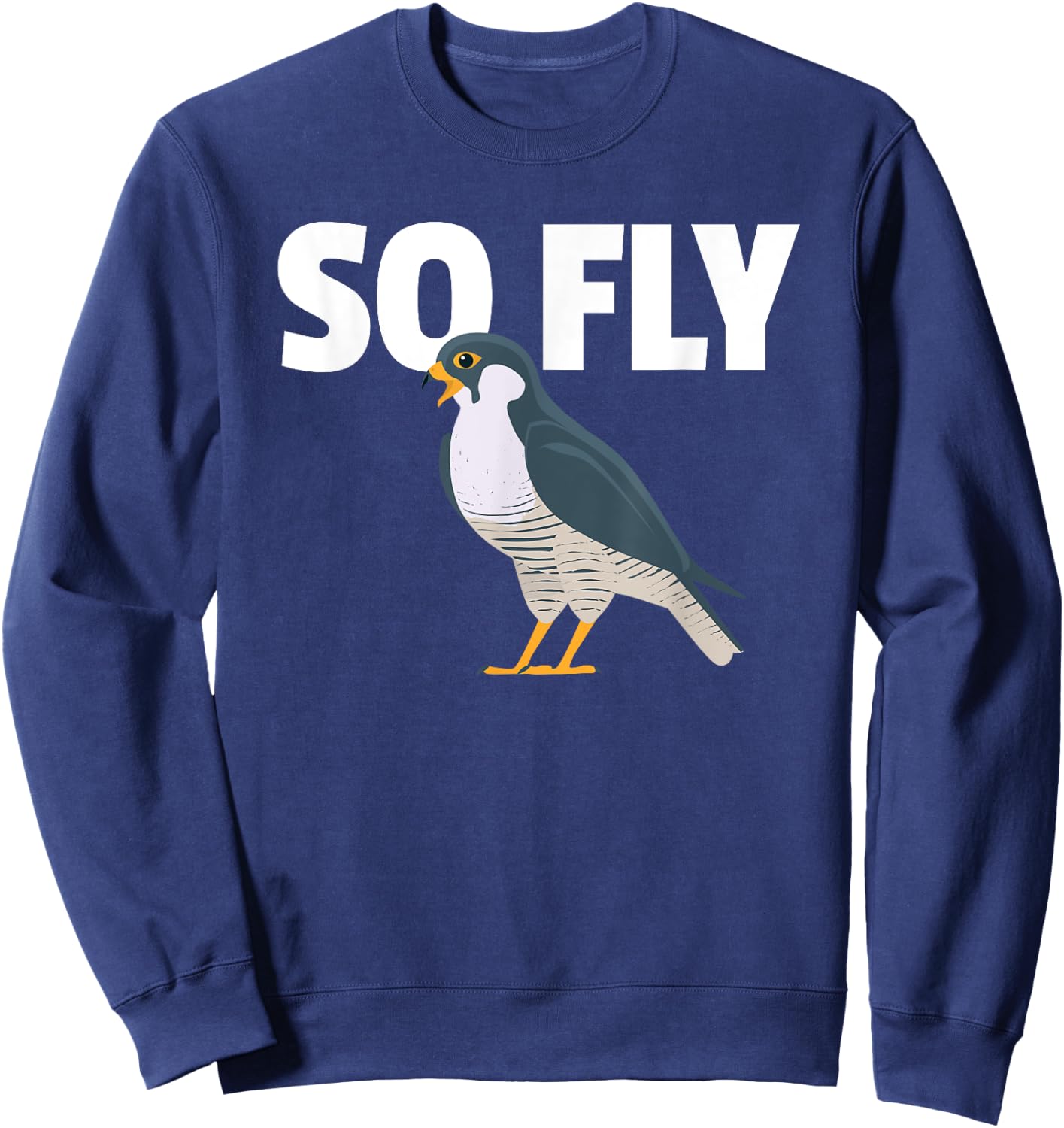Peregrine Falcon, Bird, Birding for a Birdwatcher Sweatshirt - Sweatshirt | Navy