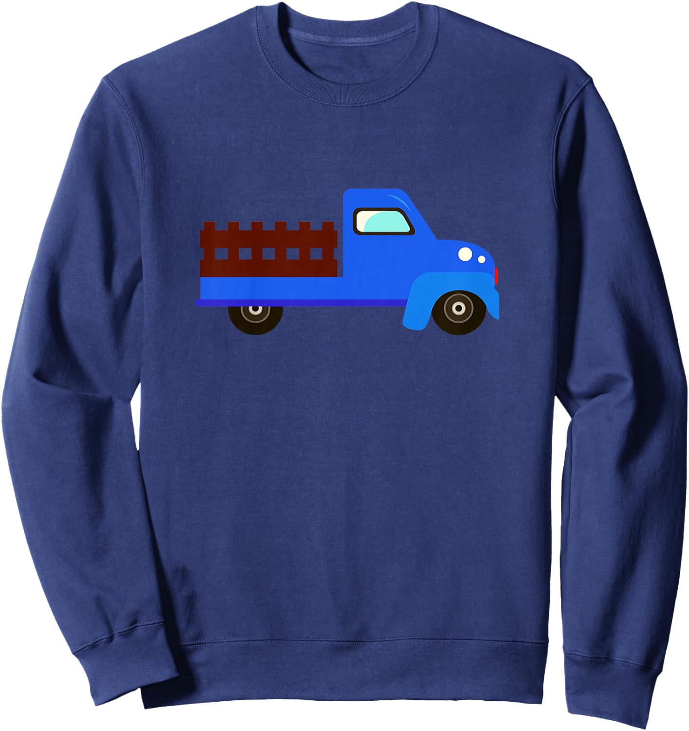 Little Blue Truck Toddler, Fun Truck Birthday Sweatshirt - Sweatshirt | Navy